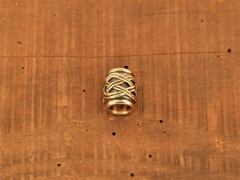 Handgemachte Bronze Wikinger Knoten Bartperle - 8 Mm Dreadlock Perle von Etsy - NordEmporium