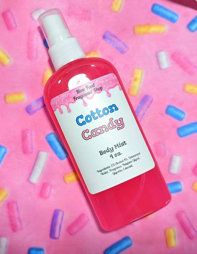 Cotton Candy Body Mist, Parfüm, Körperspray, Spray, Duftnebel, Zuckerwatte von Etsy - NoseFoodFragranceShp
