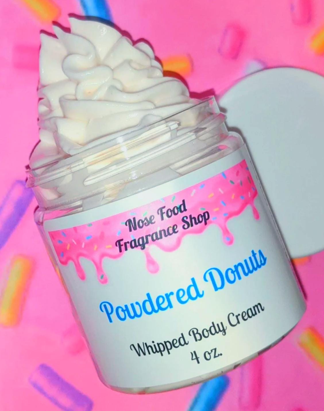 Donuts in Pulverform Körpercreme Geschlagen, Puderzucker-Donuts, Pulverform, Flauschige, Schlagsahne von Etsy - NoseFoodFragranceShp
