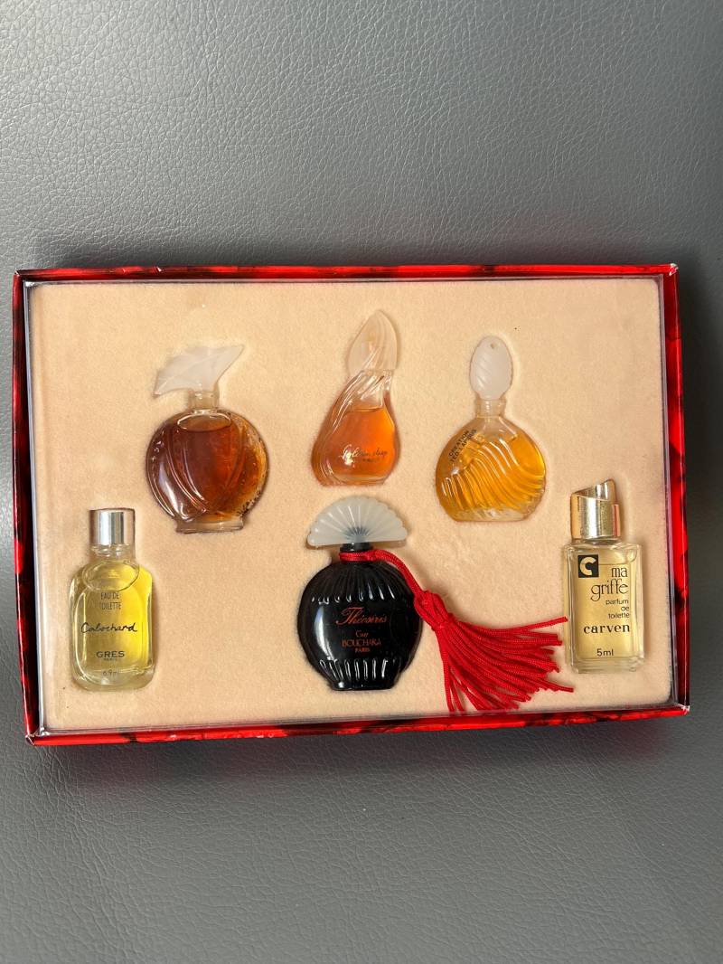 Set Von Vintage Miniaturen 6 Tlg. Frankreich, Neu Set Von Vintage Miniaturen 6 Tlg. Frankreich, Neu von Etsy - NostalgiaBoutiqueR