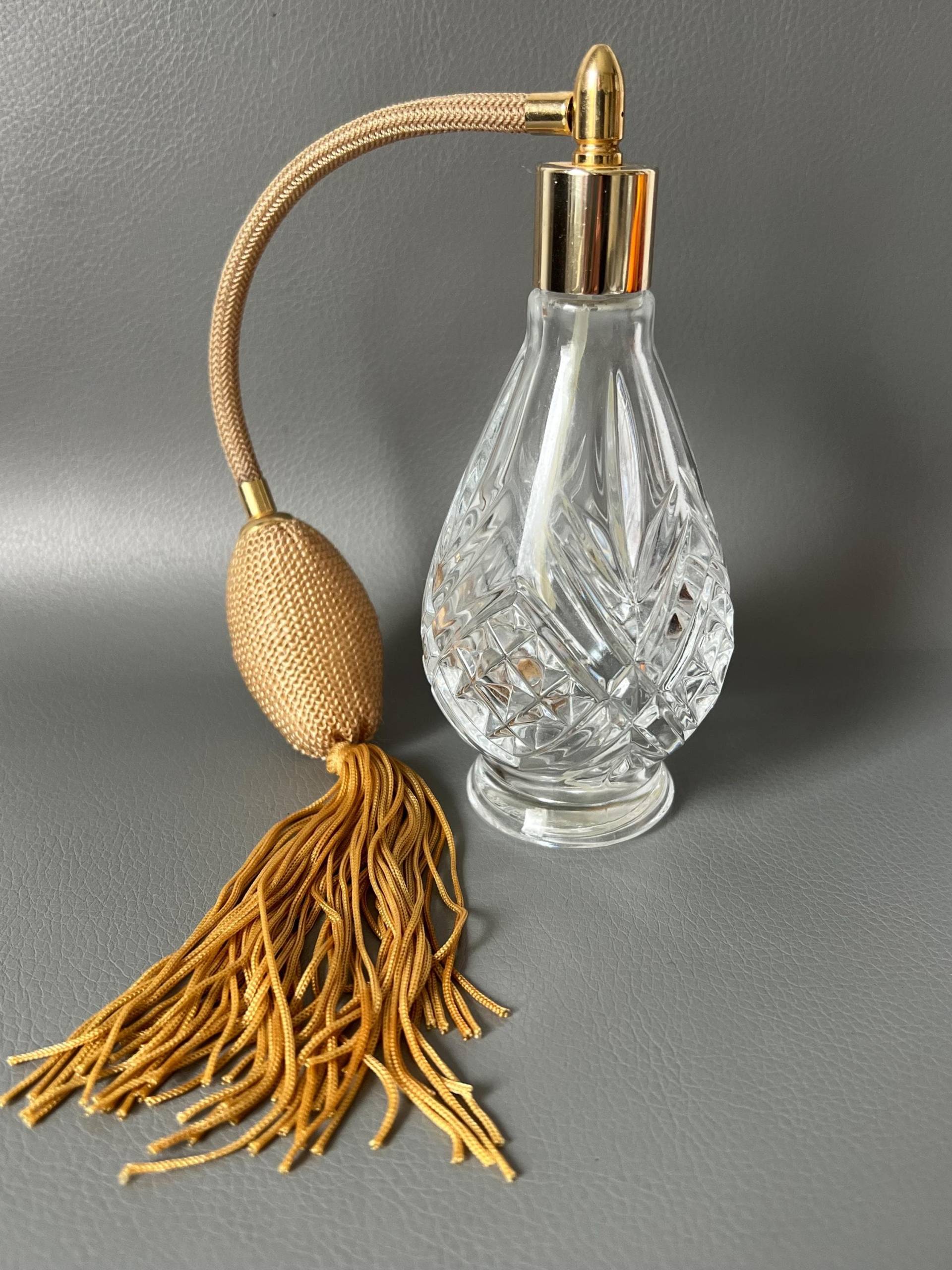 Vintage Kristall Parfüm Flasche Mit Sprühflasche Frankreich von Etsy - NostalgiaBoutiqueR