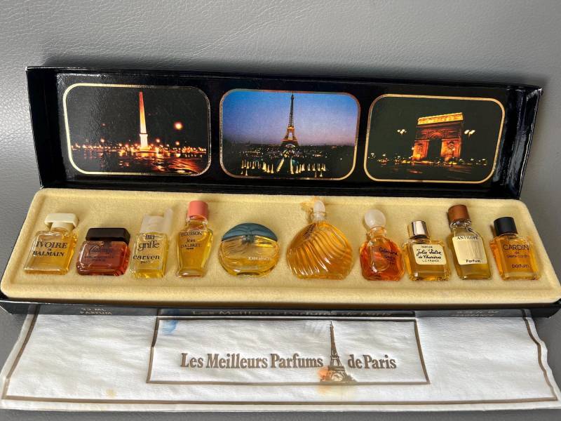 Vintage Les Meilleurs Parfums De Paris - Geschenkbox-Set 10 Miniaturen von Etsy - NostalgiaBoutiqueR