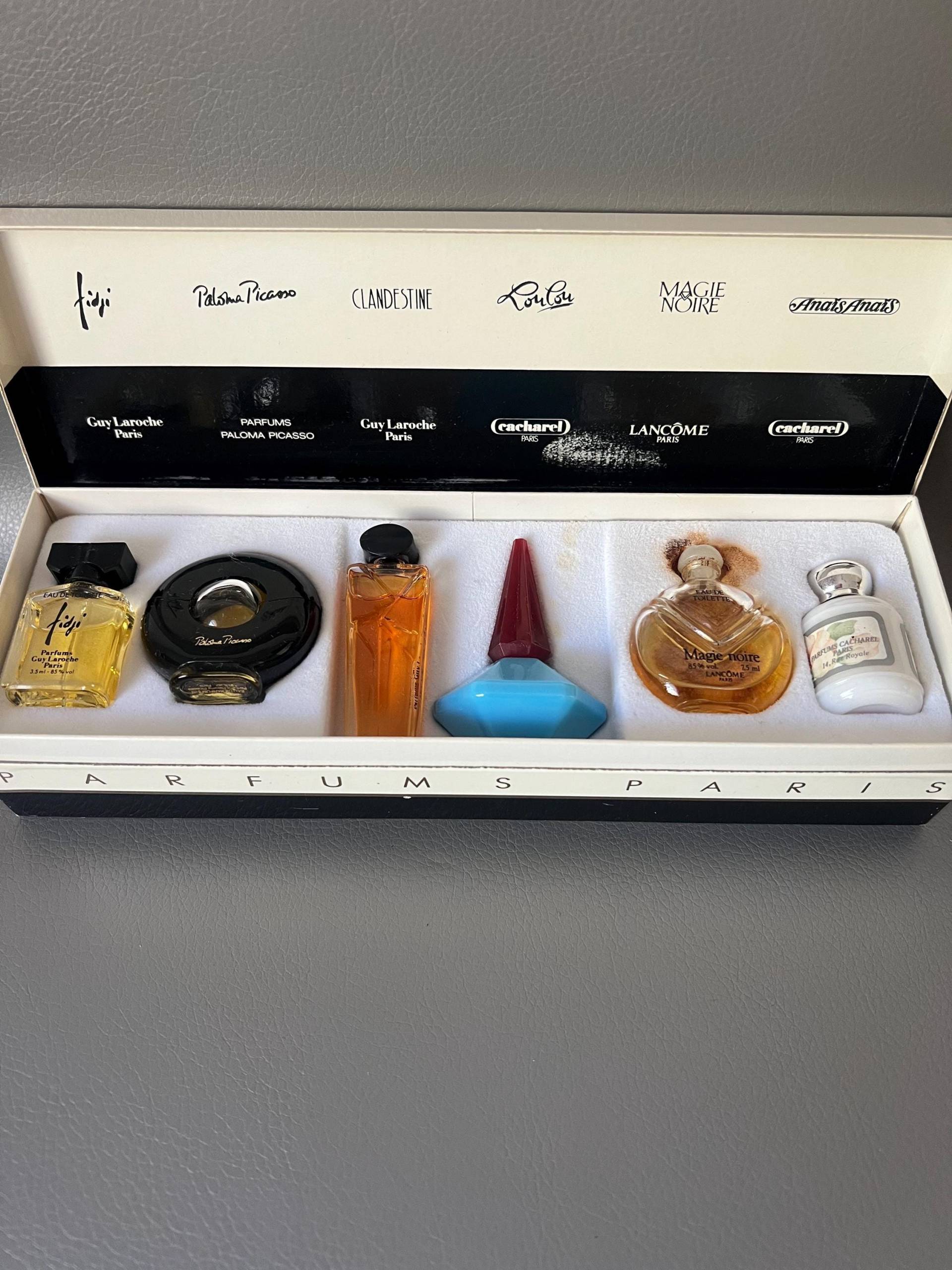 Vintage Parfum Mini Set Magie Noire Anais Lou Fidji Picasso Clandestin von Etsy - NostalgiaBoutiqueR