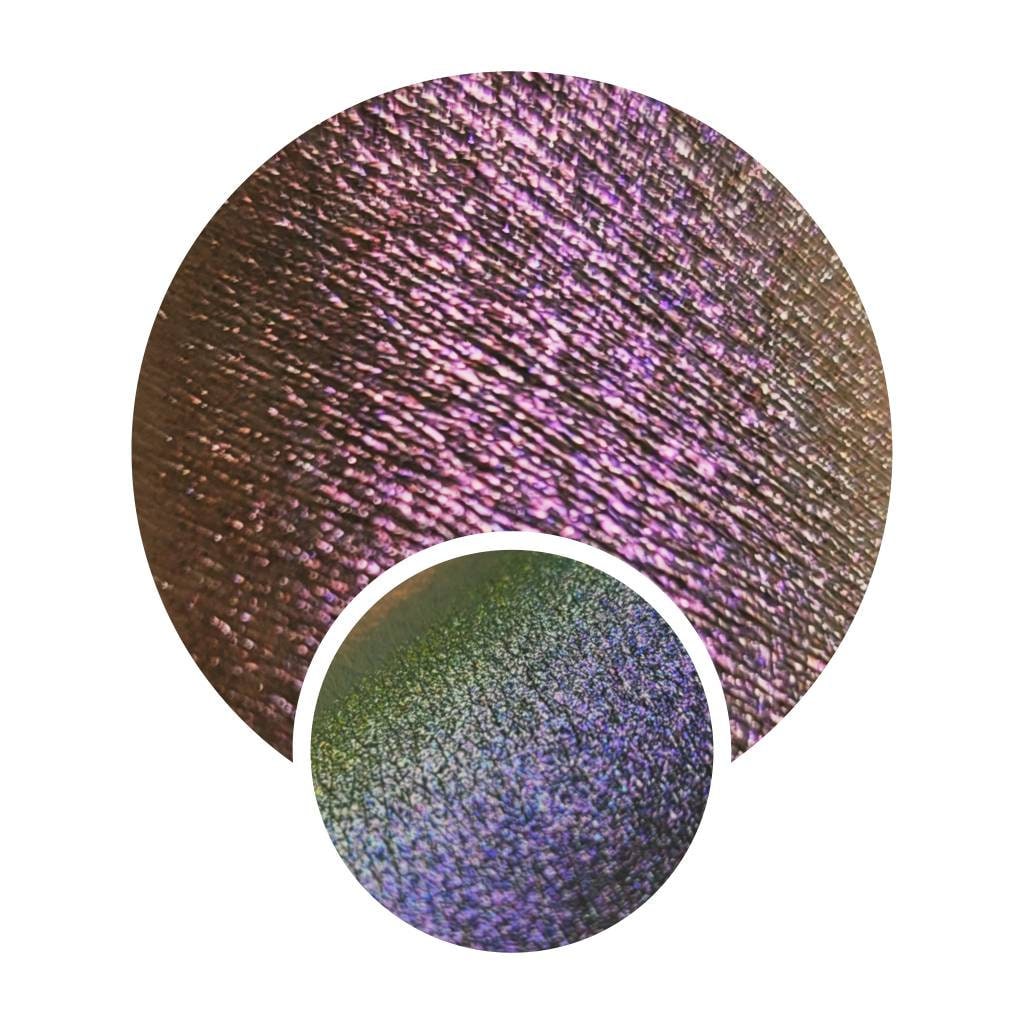 Mehrfarbige 26-mm-Cosmos-Redshift-Chamäleon-Presspfanne, Pflaumenrosa, Violett, Oliv, Goldgrün, Farbverschiebung, Vegane, Schimmernde von Etsy - Notycebeauty