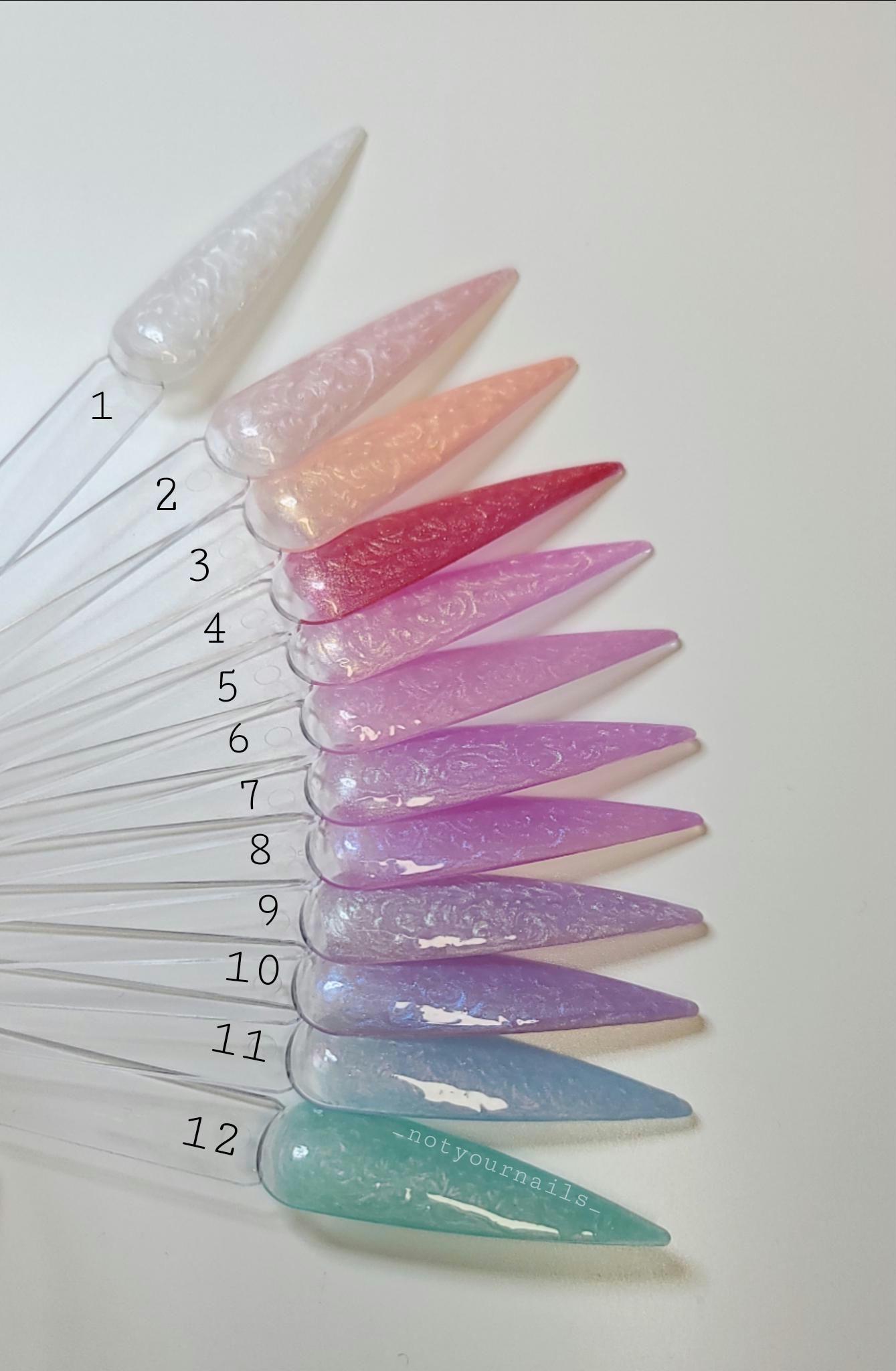 Handmade Pastel Pearl Effect Press On Nails Different Options Sheer Colors von Etsy - Notyournails