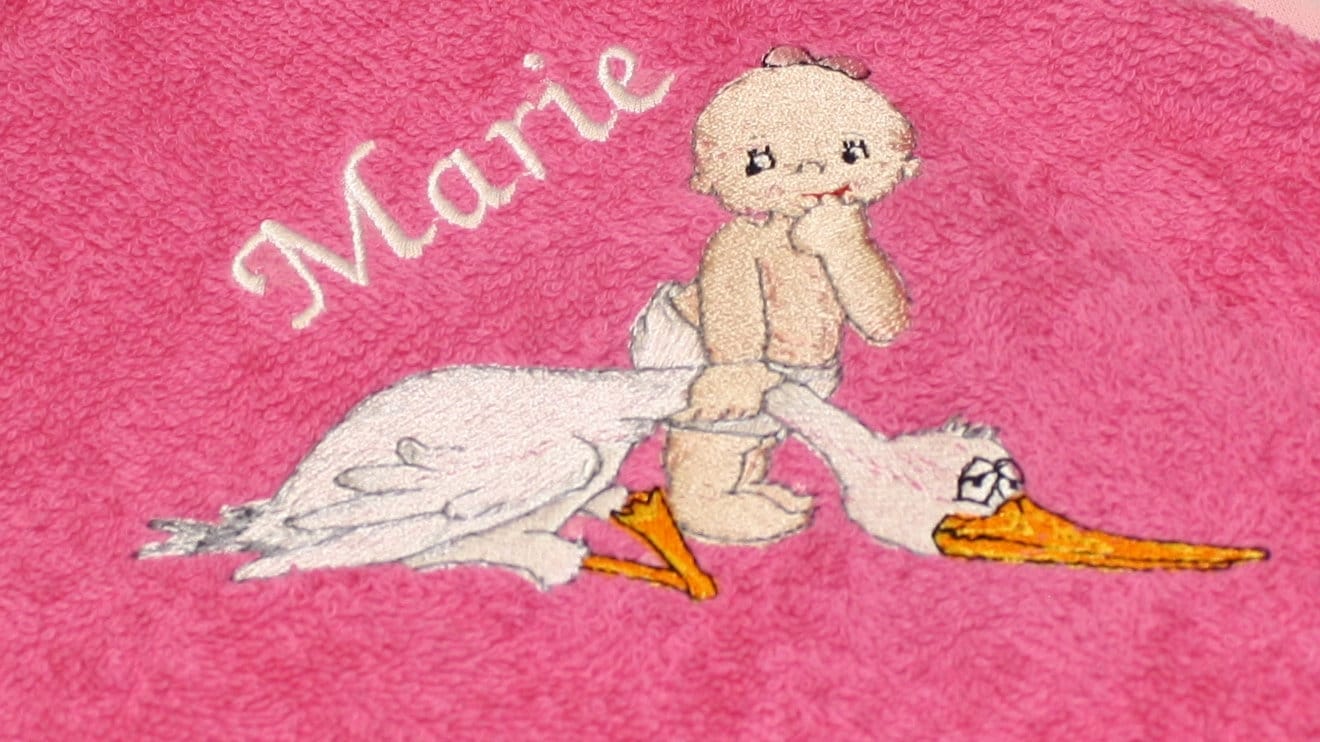 Baby Kapuzentuch Mit Storch Baby Kapuzentuch Mit Storch von Etsy - Nowodesign