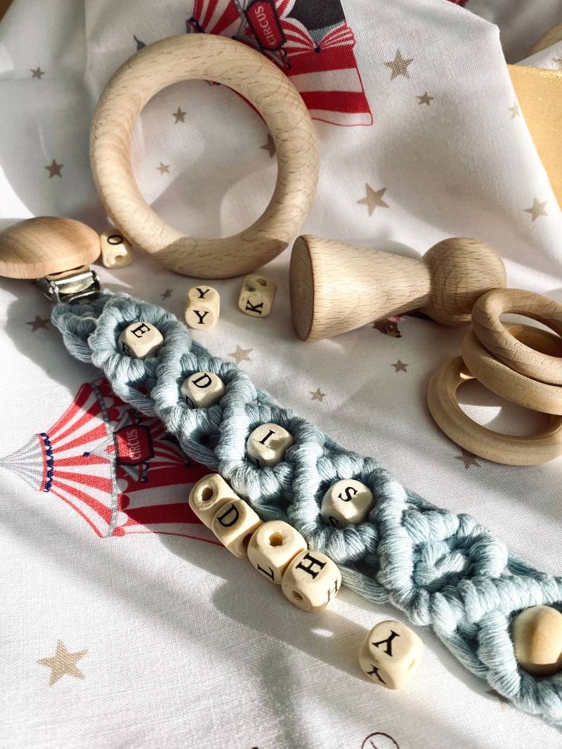 Makramee Schnullerkette Makramee Schnullerkette von Etsy - Nurdesiignn