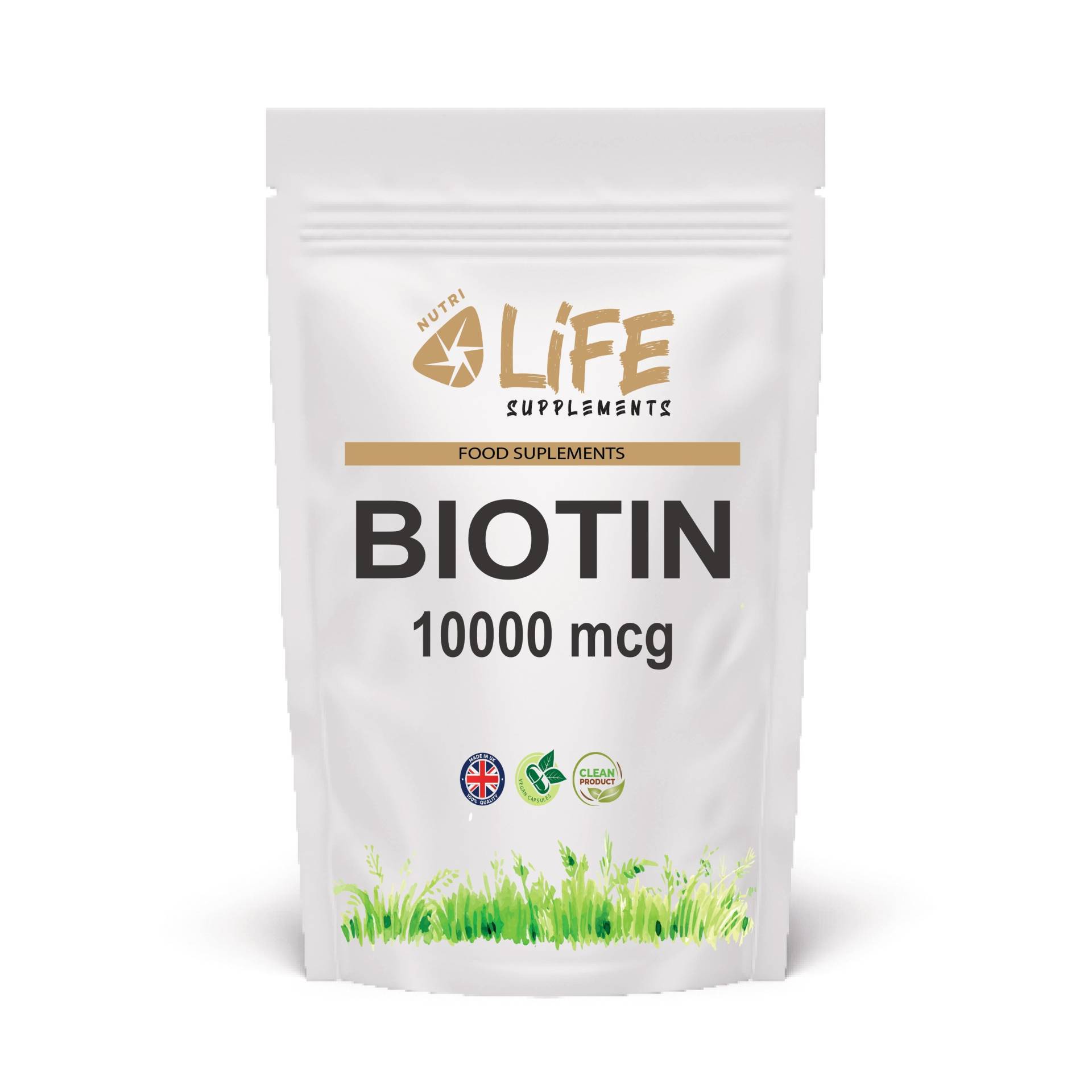 Biotin 190 Mg Kapseln Sauber Natürliche Ergänzung Vitamin B7 Uk von Etsy - NutriLifeSupplements