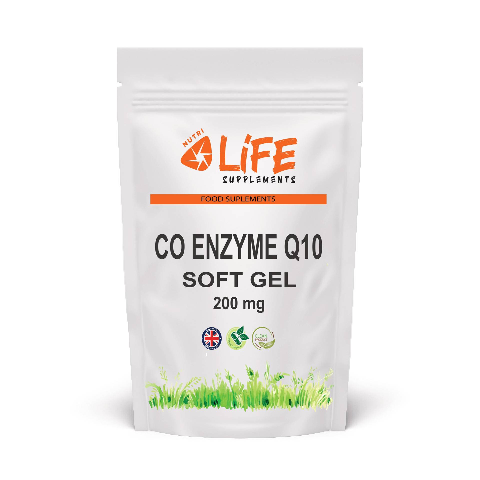 Coenzym Q10 | Coq10 Ubiquinon Soft Gel 200 Mg Vegan Kapseln 100% Natürlich Hoch Resorbierbar von Etsy - NutriLifeSupplements