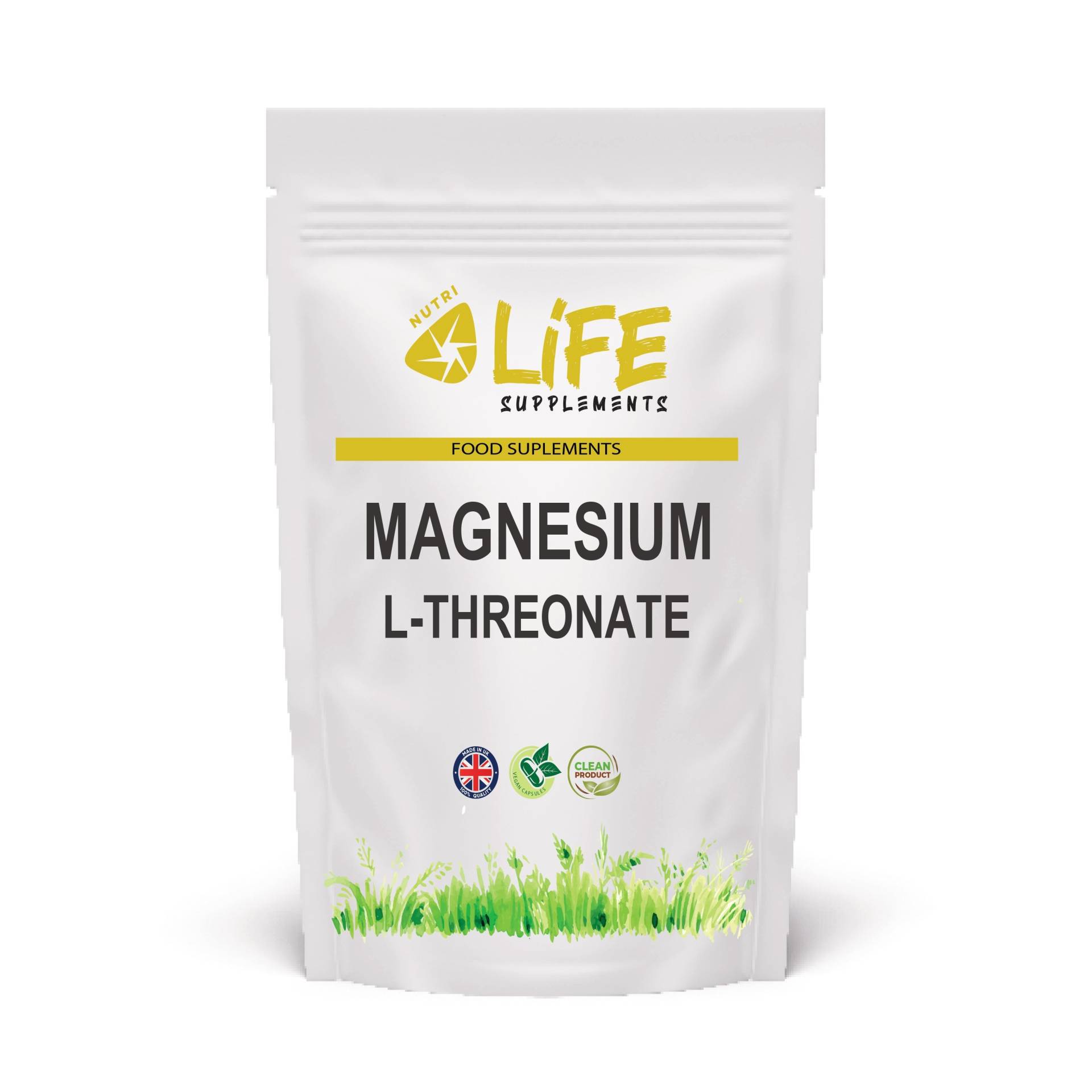 Magnesium-L-Threonat 600 Mg Saubere Echte 98% Vegane Kapseln Starke Effektive Formel Magnesiumergänzung von Etsy - NutriLifeSupplements