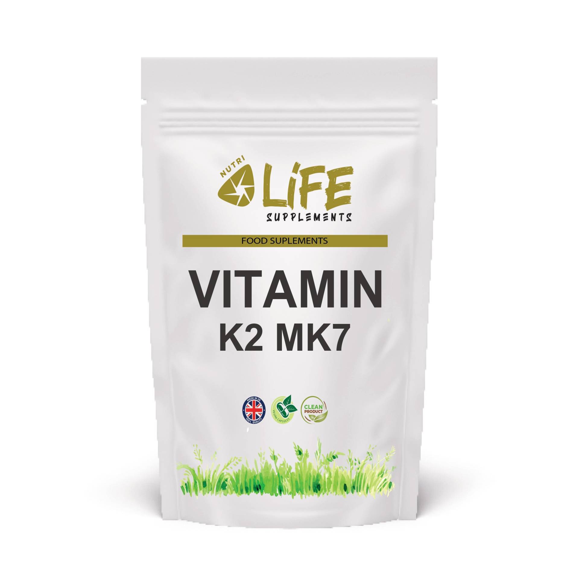 Vitamin K2 200 Mcg Uk Bestes Natürliches Pulver Vegan Kapseln Mk7 Double Stärke Ergänzung von Etsy - NutriLifeSupplements