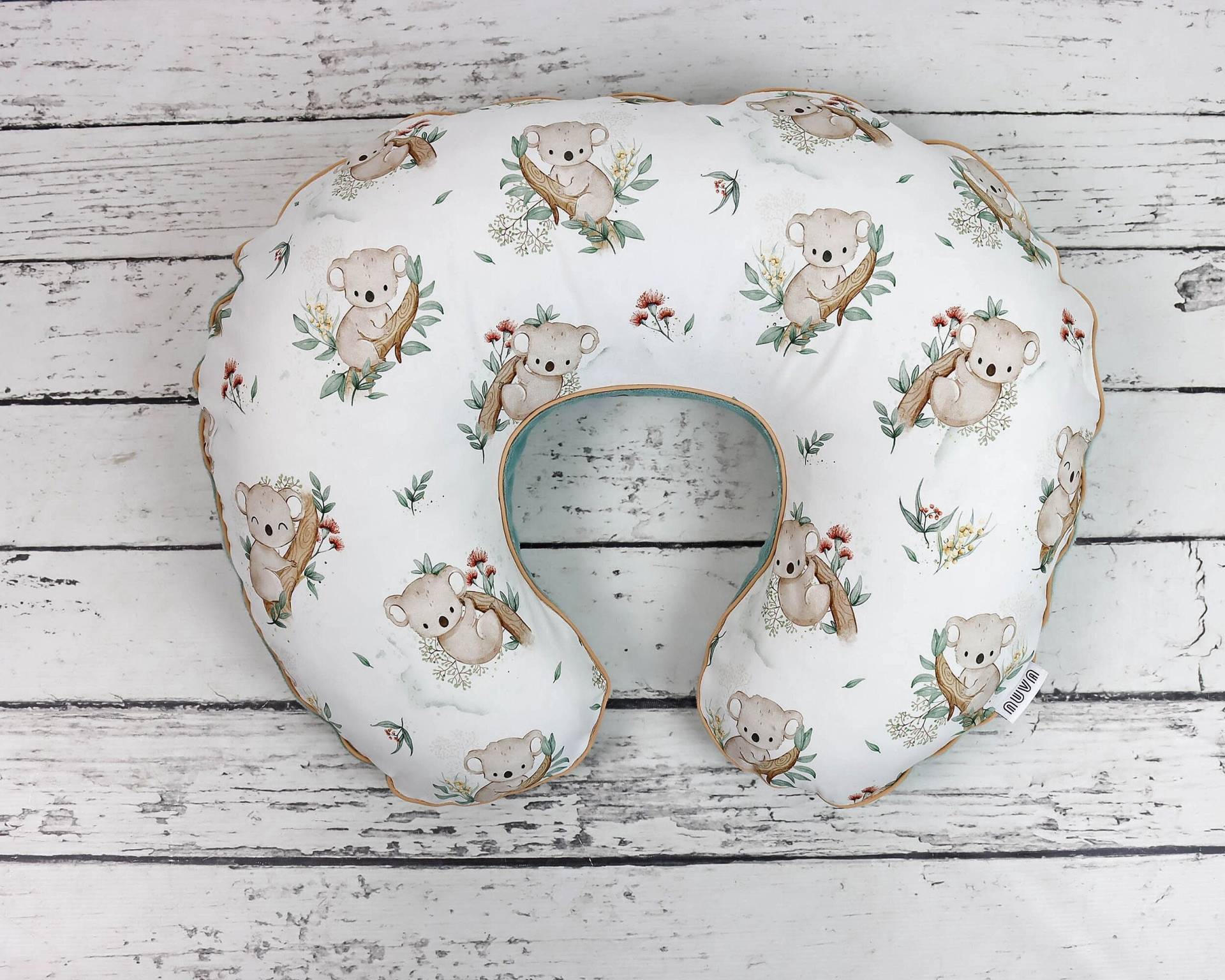 Weißer Koala Stillkissenbezug, Koalabär Und Eukalyptus Personalisierter Handgefertigter Bezug Aus Baumwolle Minky Mit Reißverschluss | Neu Weißer Koala Stillkissenbezug, Koalabär Und Eukalyptus Personalisierter Handgefertigter Bezug Aus Baumwolle Minky Mit Reißverschluss | Neu von Etsy - NuvaArt