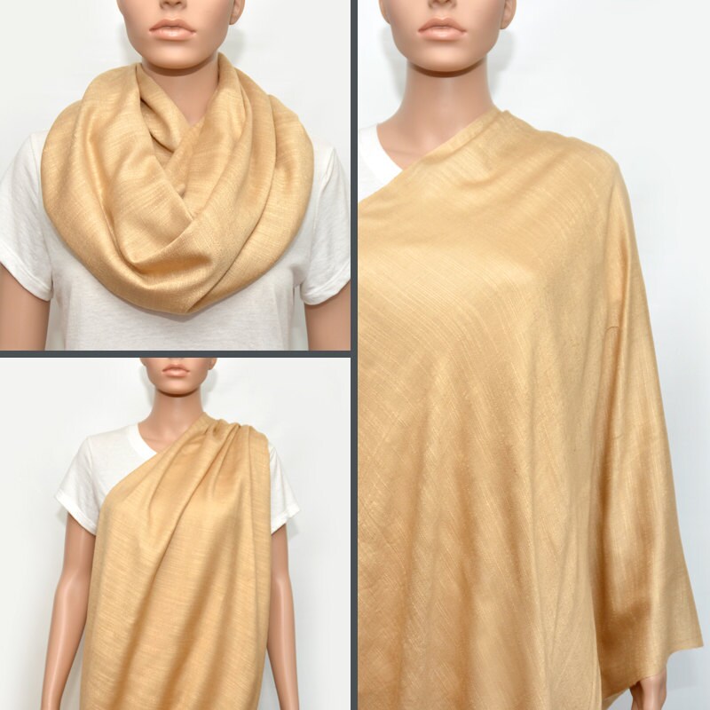 stillschal, Gelber Schal, Beige von Etsy - NyUrbanAccessories