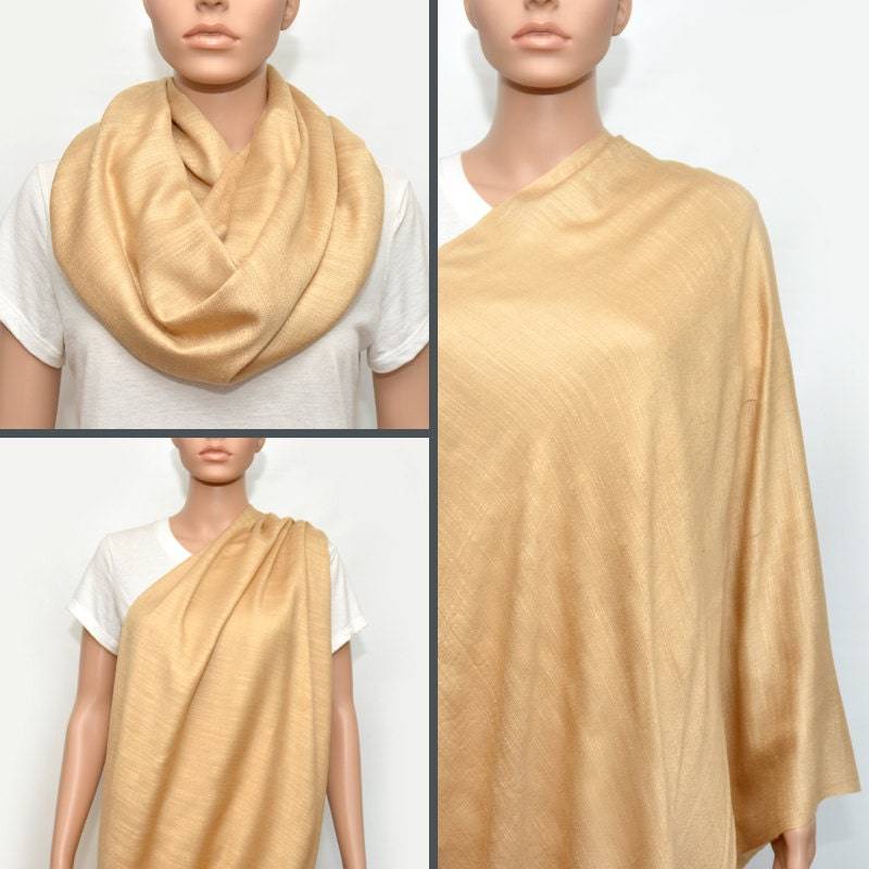 stillschal, Gelber Schal, Beige von Etsy - NyUrbanAccessories