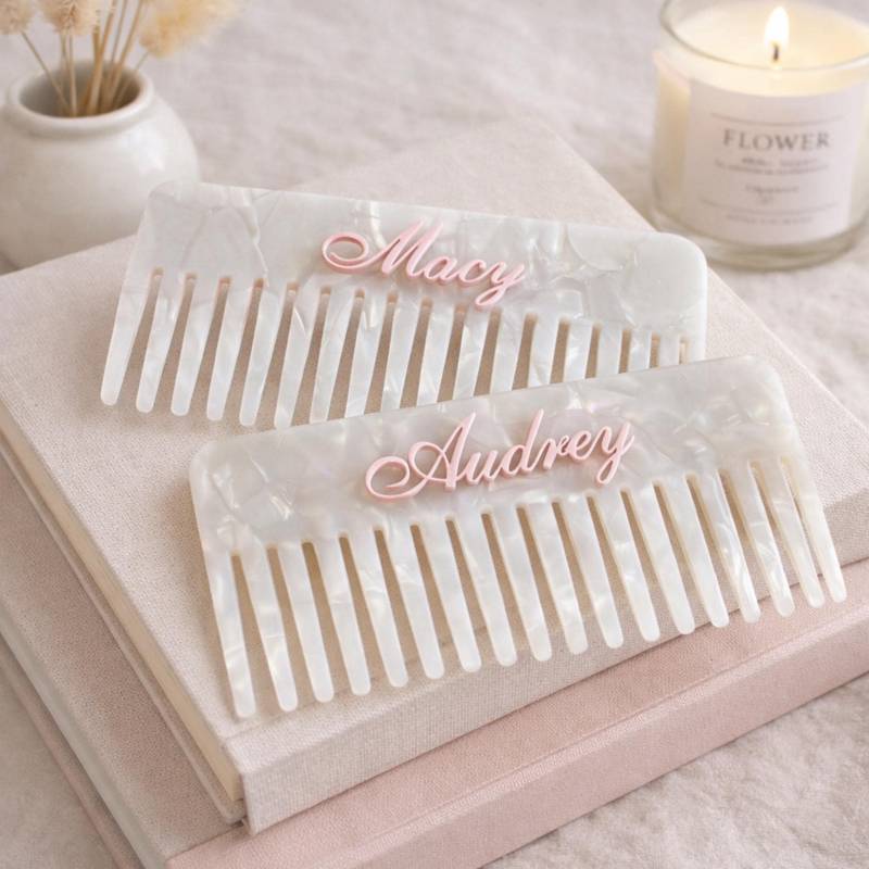 1 Personalized Elegant Acrylic Hairbrush - Vintage Leopard Print, Customizable With Name Engraving, Perfect Gift von Etsy - OLROSino