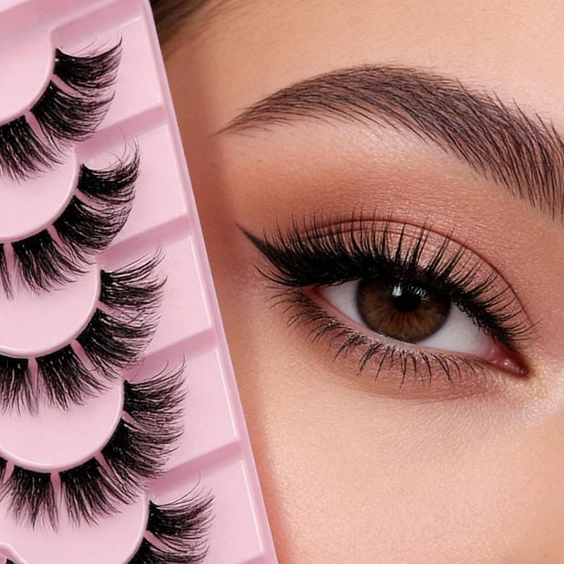 14 Pairs Natural Soft Cat Eye False Eyelashes Winged Elongated Strip Lashes von Etsy - OLROSino