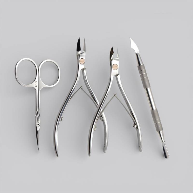 4-Piece Manicure & Pedicure Set | Cuticle Nippers + Nail Clippers Scissors Pusher/Cleaner Stainless Steel Leather Case 4-Piece Manicure & Pedicure Set | Cuticle Nippers + Nail Clippers Scissors Pusher/Cleaner Stainless Steel Leather Case von Etsy - OLTONProfessional