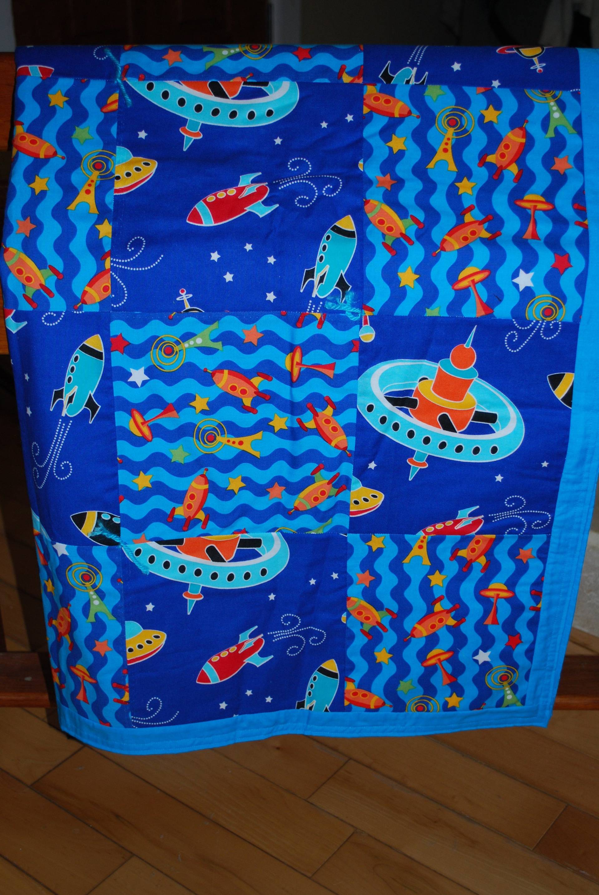Raumschiff Säugling Quilt Raumschiff Säugling Quilt von Etsy - OakhavenDesigns