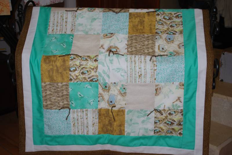 Vogelhaus Patchwork Quilt Vogelhaus Patchwork Quilt von Etsy - OakhavenDesigns