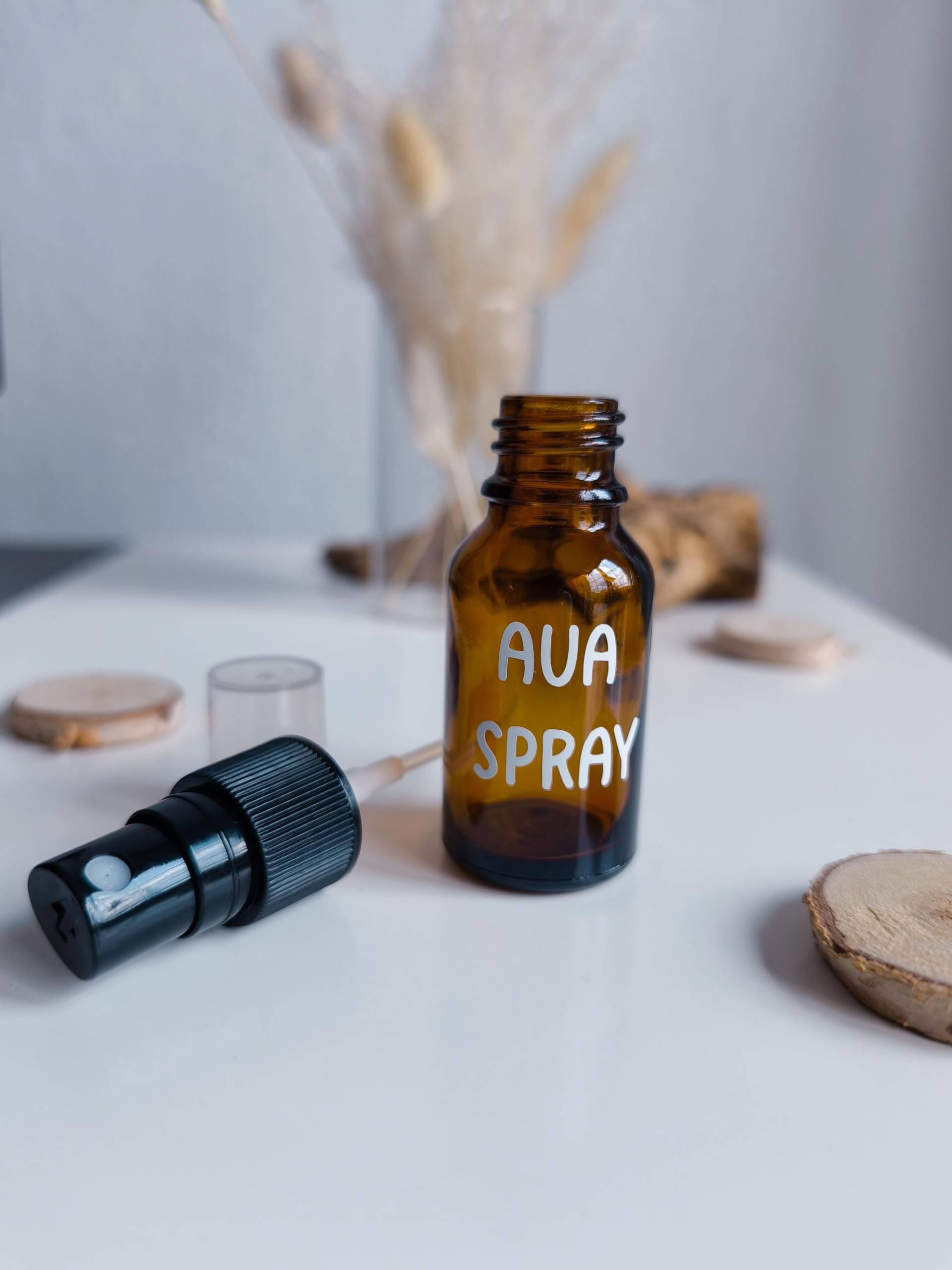 Beschriftete Sprühflasche - Aua Spray | Ohne Inhalt von Etsy - OelZauberShop