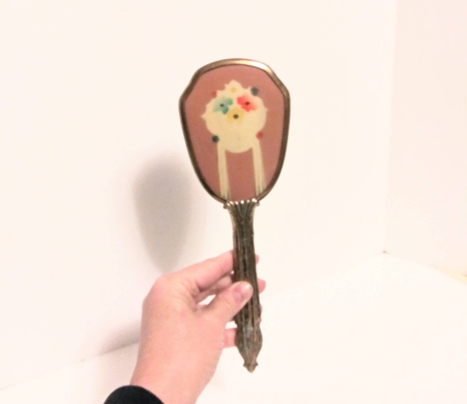 Vintage Art Deco Eitelkeit Pinsel Rose Rosa & Blumen 20Er Jahre 30Er Shabby Chic von Etsy - OffbeatAvenue