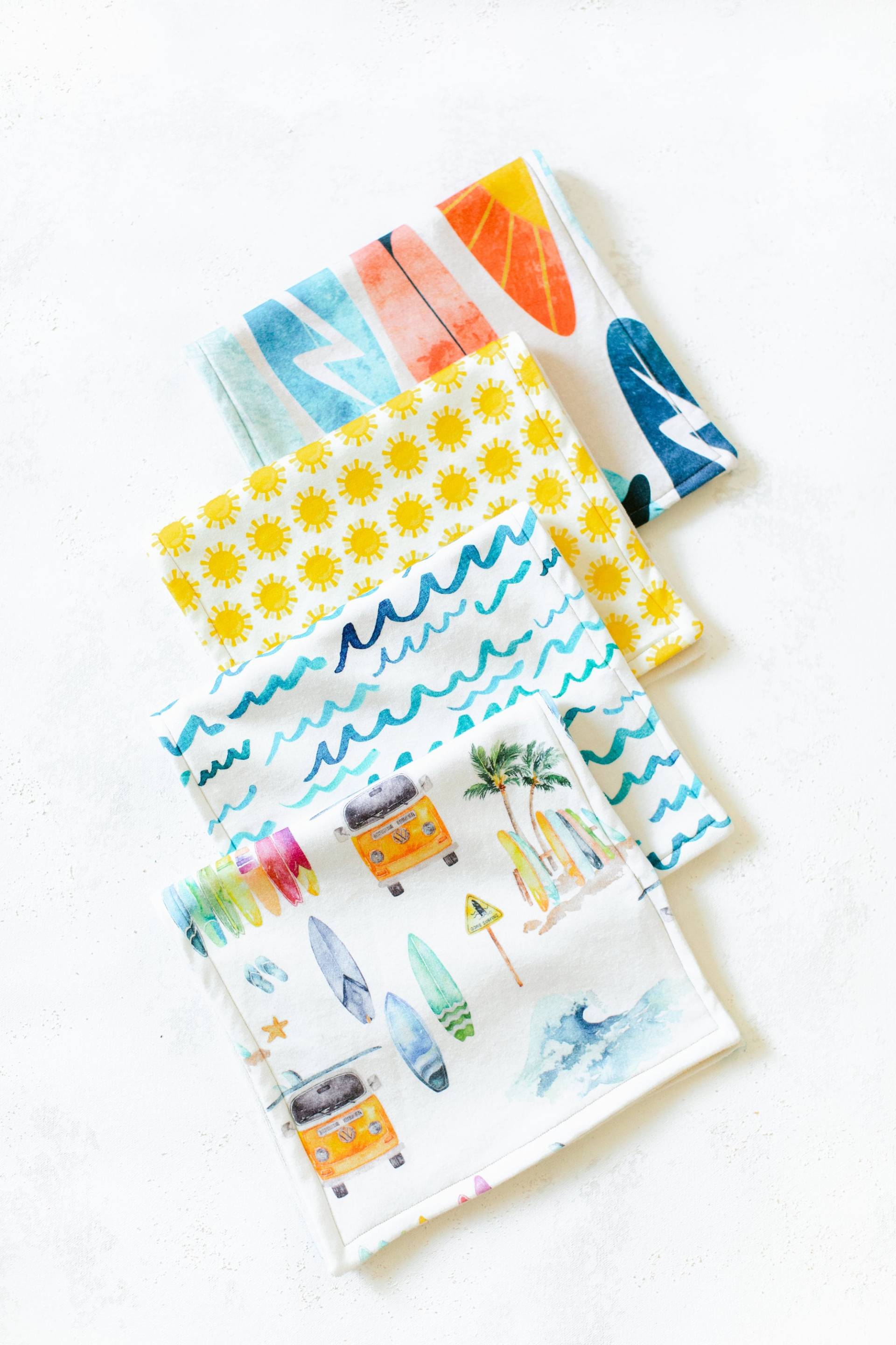 Surfer Baby Tuch | 4Er Set Surfer Baby Tuch | 4Er Set von Etsy - OffshoreBaby