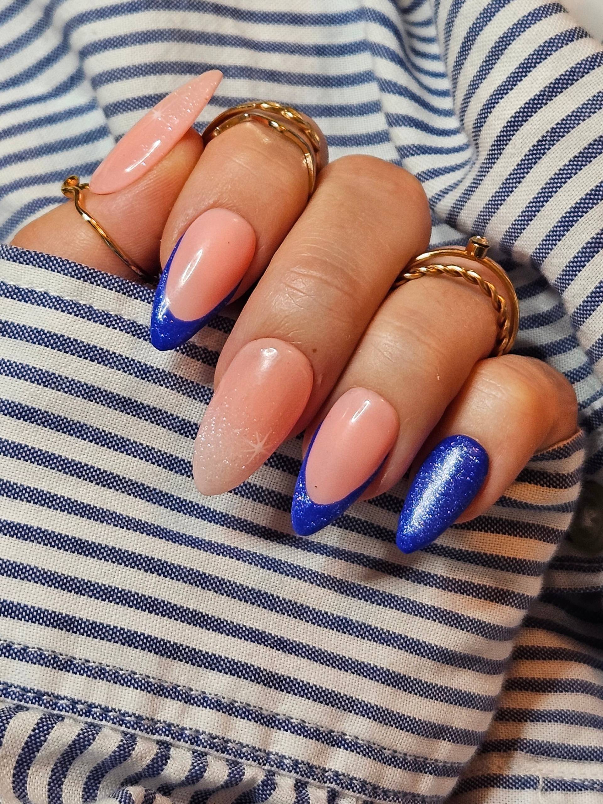 Blau Glam Press On Nails Blau Glam Press On Nails von Etsy - OlisCreativeFactory