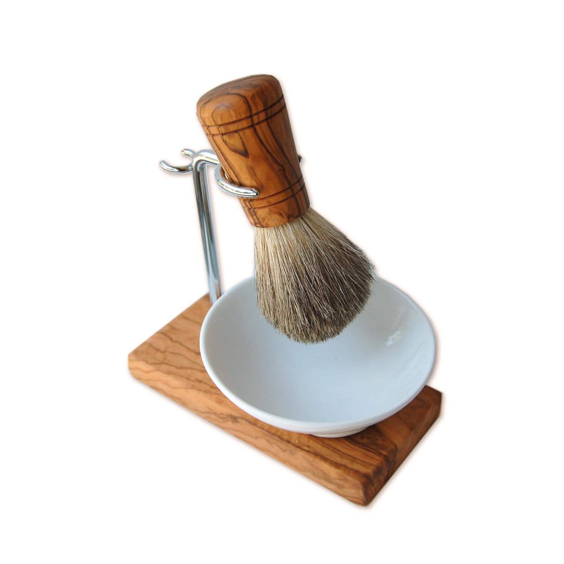 Rasier-ständer Klassik Plus Aus Olivenholz Incl. Rasierpinsel Dachshaar Mit Schräger Porzellanschale Rasier-ständer Klassik Plus Aus Olivenholz Incl. Rasierpinsel Dachshaar Mit Schräger Porzellanschale von Etsy - Olivenholzerleben