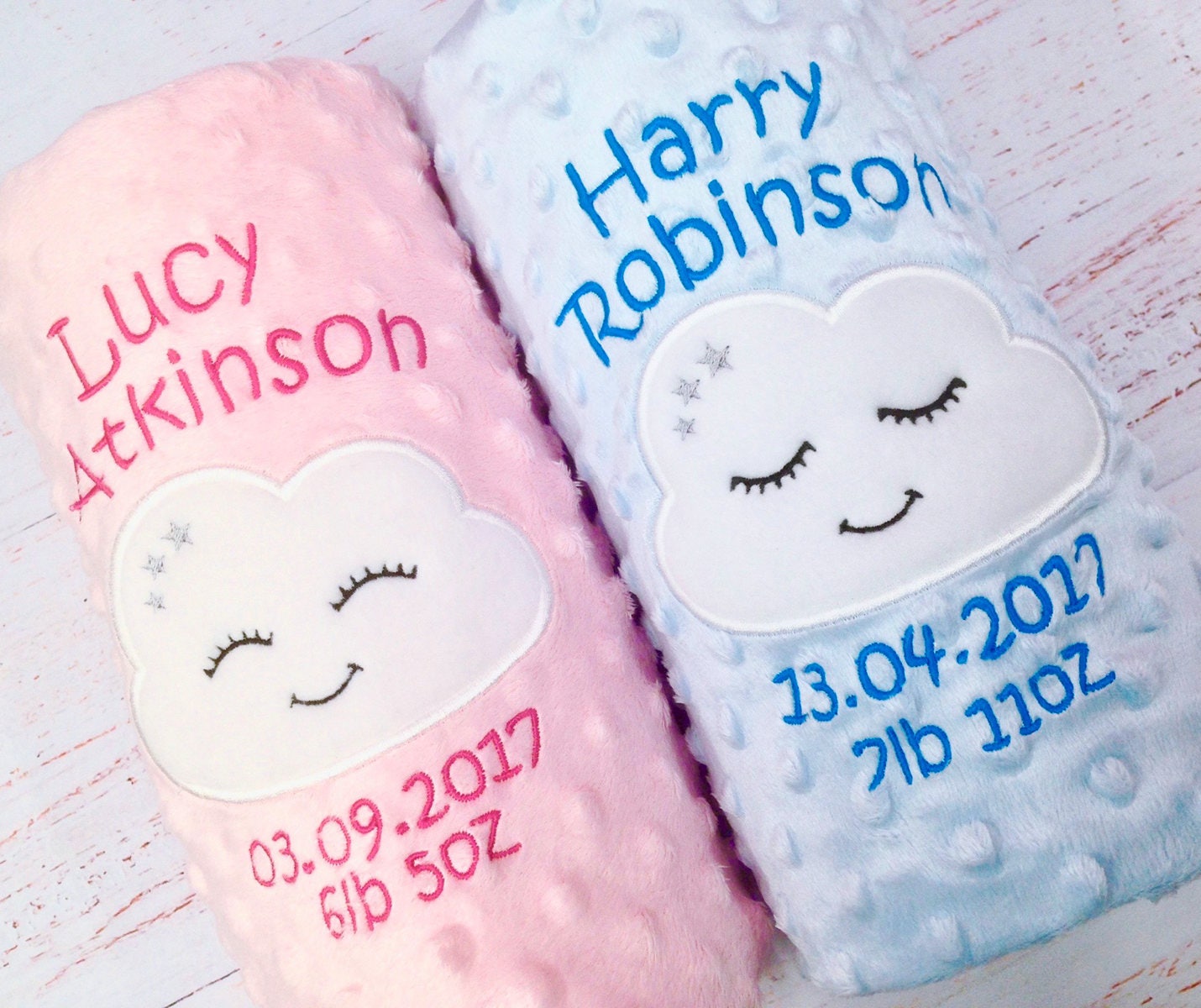 Personalisierte Babydecke, Grübchendecke, Wolke Decke, Kuscheldecke, Personalisierte Neugeborenen Geschenk, Baby Geschenk von Etsy - OllieOctopusBabyGift
