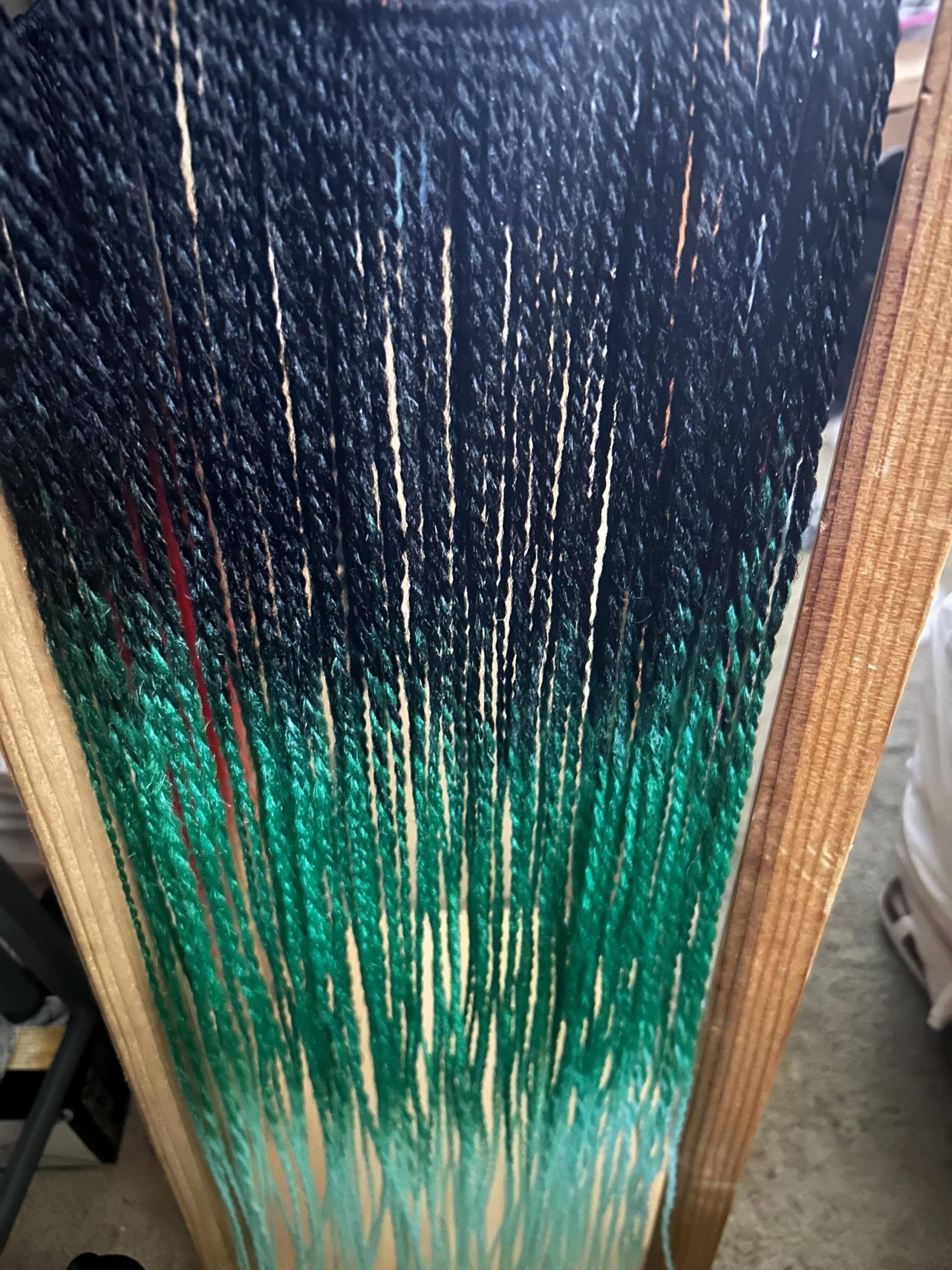 Schwarz Mint - Ombré Vorgedrehte Haare/Mini Twist/Häkelborte/Neue Gehäkelte Haare von Etsy - OmbreTwist