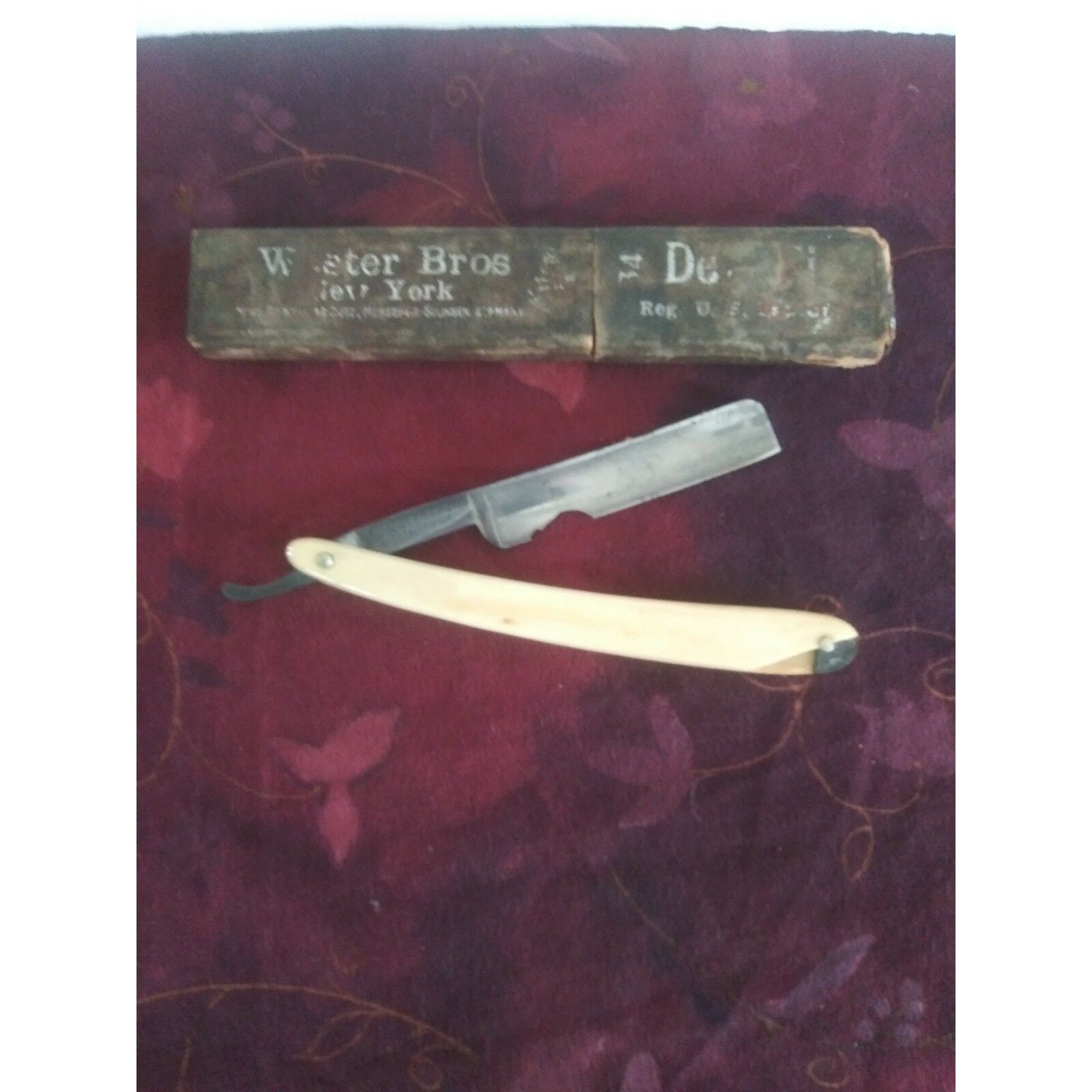 Antik Rasiermesser Von Miller & Co Detroit Michigan "Manganese" Steel In von Etsy - Onegirlonthego