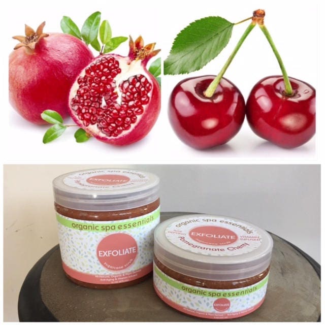 8 Unzen Granatapfel Kirsche Bio-Zucker-Peeling von Etsy - OrganicSpaEssential