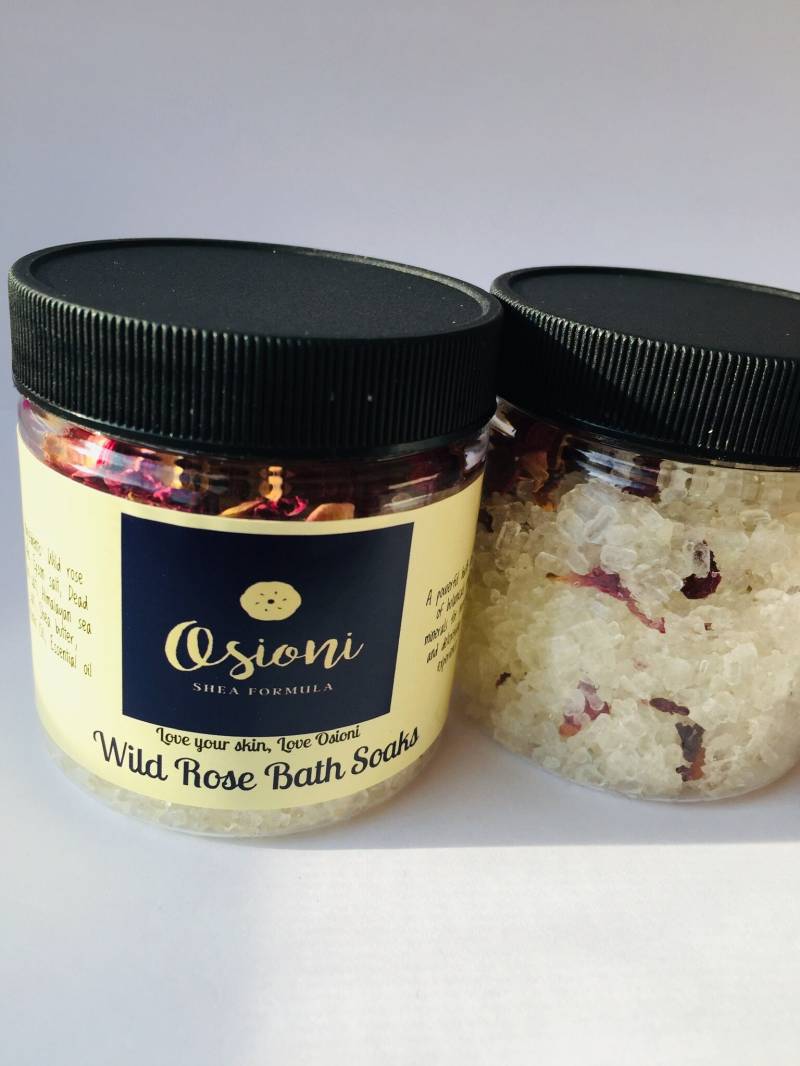 Wildrose-Badesalz Handgemachtes Badesalz | 12 G von Etsy - OsioniSheaFormula