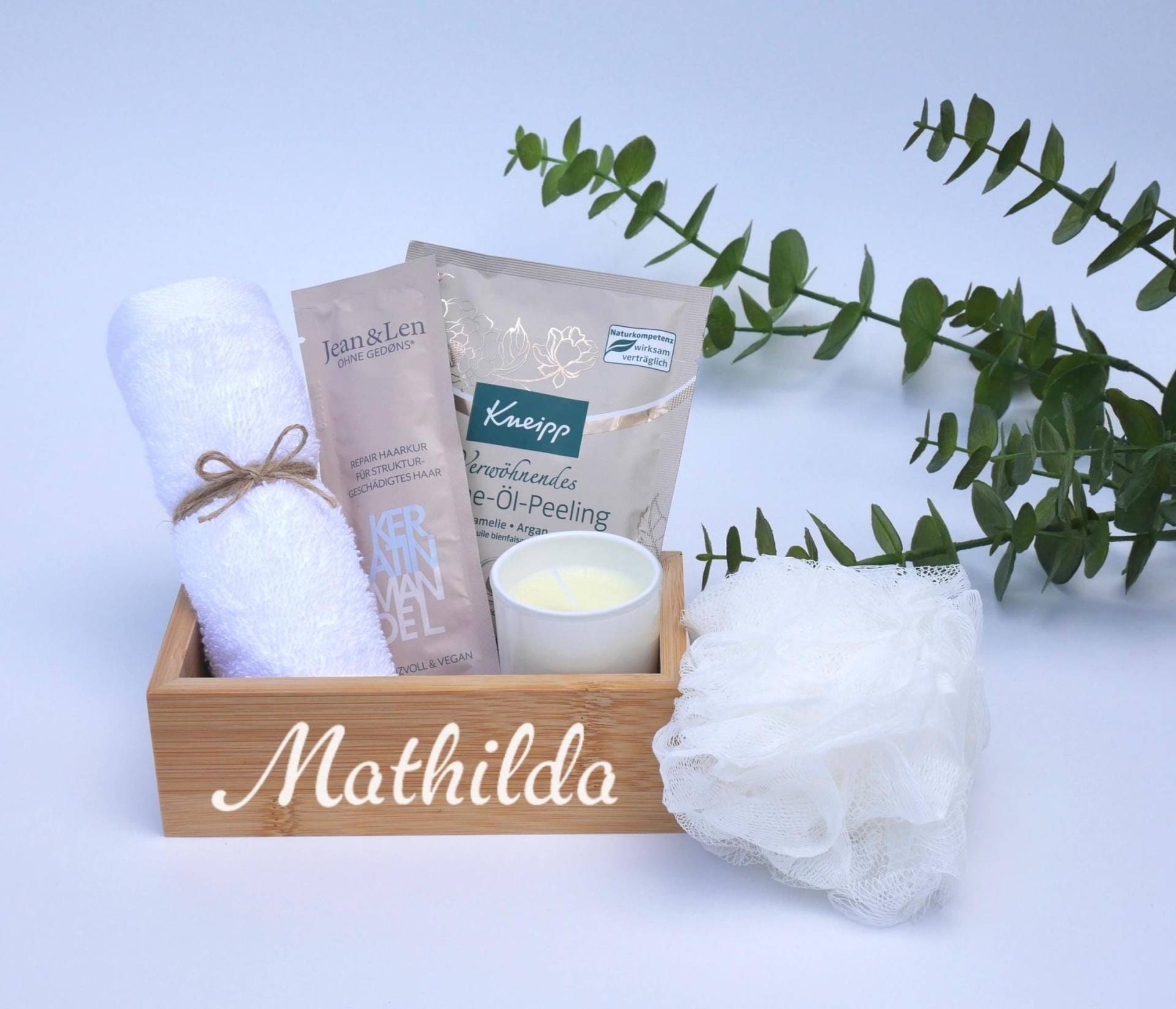 Geschenk Bambus Korb Personalisiert Geburtstag Frau Kleine Aufmerksamkeit Freundin Dankeschön Präsent Geburtstagsgeschenk Wellnessset von Etsy - OtherYouShop