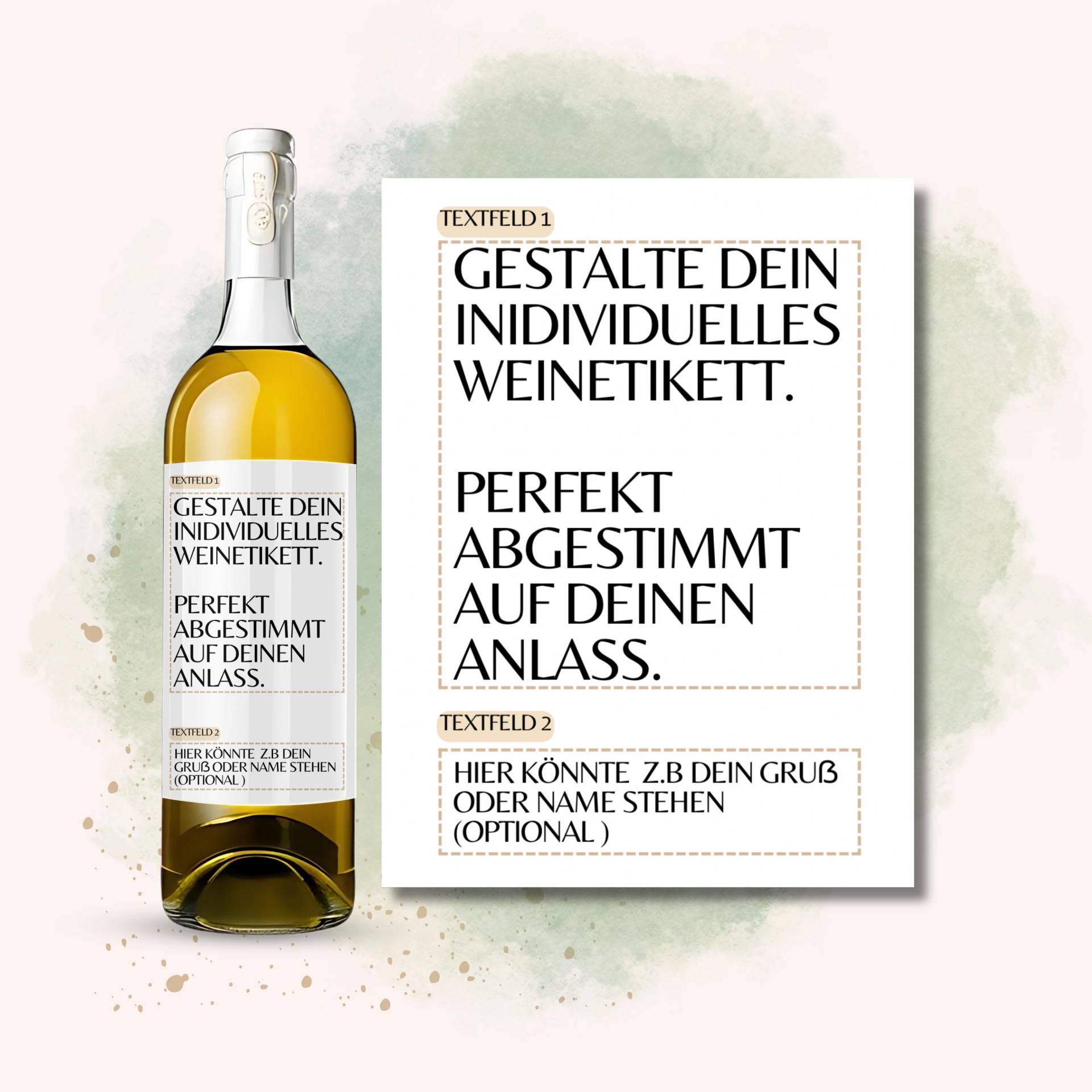 Personalisierbares Weinetikett - Individuell Mit Namen & Text | Selbstklebend, Wasserfest, Blickdicht Hochzeit, Geburtstag, Geschenk #016 Personalisierbares Weinetikett - Individuell Mit Namen & Text | Selbstklebend, Wasserfest, Blickdicht Hochzeit, Geburtstag, Geschenk #016 von Etsy - OtherYouShop