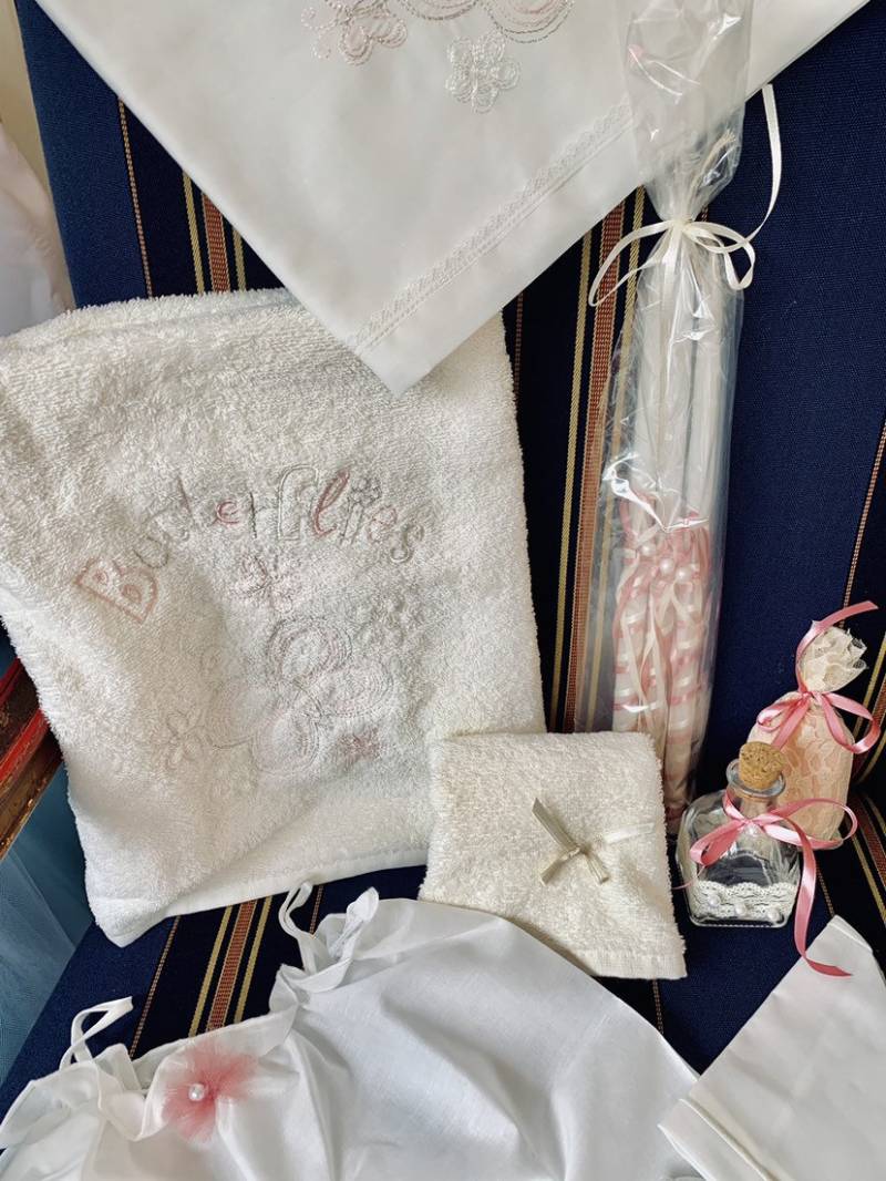 Schmetterling Ladopano Und Handtuch Set Wollweiß von Etsy - OurHeartsCreations