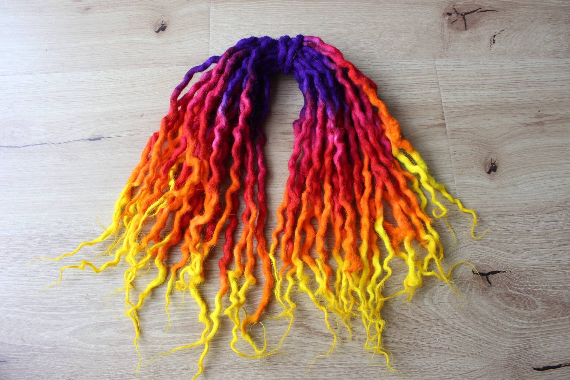 De Sonnenuntergang Wolle Dreadlocks Verlängerungen von Etsy - OuterworldHair