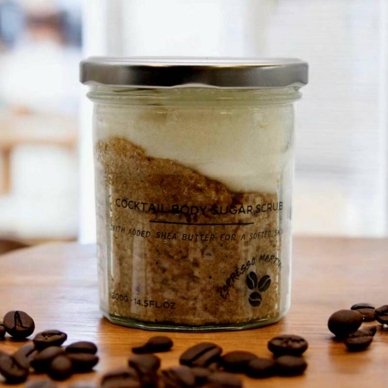 Handgefertigtes Zuckerpeeling 300 G Für Den Körper Mit Dem Duft Von Espresso Martini von Etsy - PELKASHOP