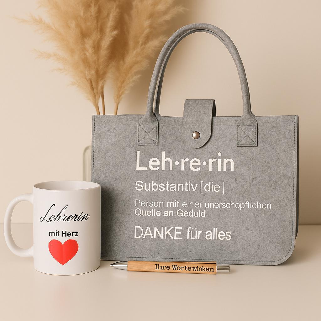 Lehrerinnen Geschenkbox - Tasse, Flaschenöffner U. Mehr in Liebevollem Set von Etsy - PSLiebehilft