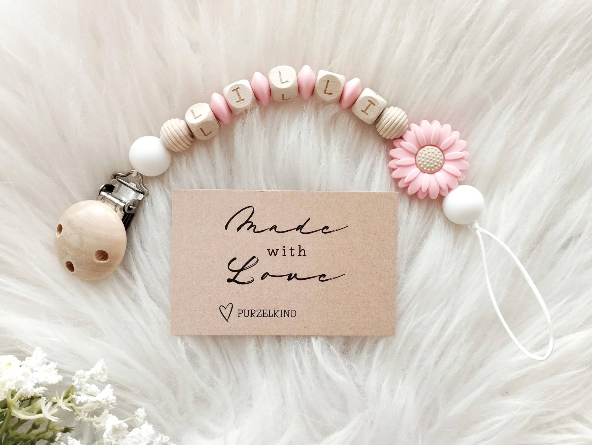 Schnullerkette Mit Name Und Blume, Rosa, Peach, Pink, Personalisierte Für Mädchen, Apricot Schnullerkette Mit Name Und Blume, Rosa, Peach, Pink, Personalisierte Für Mädchen, Apricot von Etsy - PURZELKINDshop