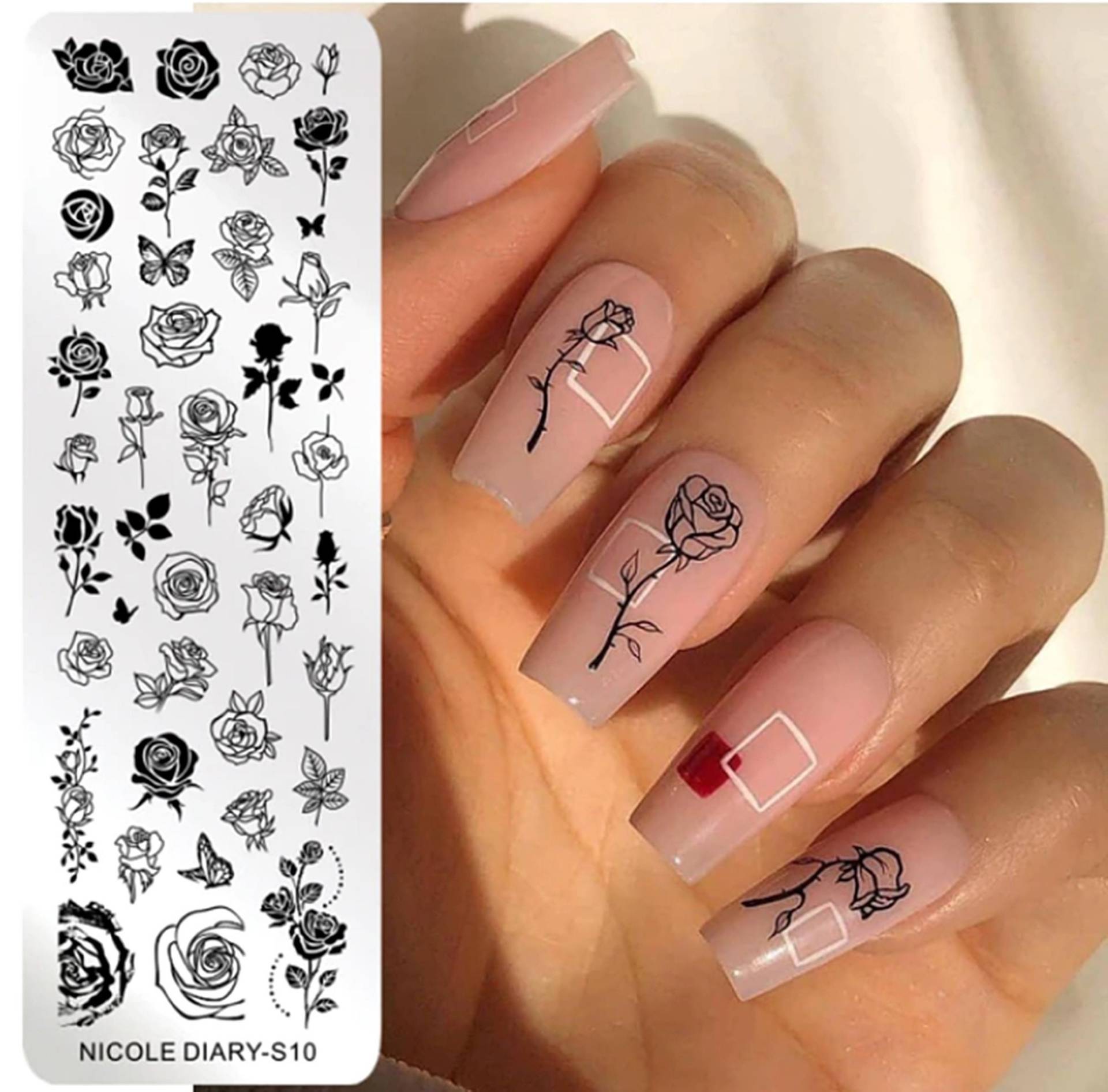 Rosen Nägel, Blumen Stempel, Design Edelstahl Nail Art Stempel Bild Vorlage Valentinstag Nagel Abziehbild Vorlagen Rosen Nägel, Blumen Stempel, Design Edelstahl Nail Art Stempel Bild Vorlage Valentinstag Nagel Abziehbild Vorlagen von Etsy - PalaceofBeads