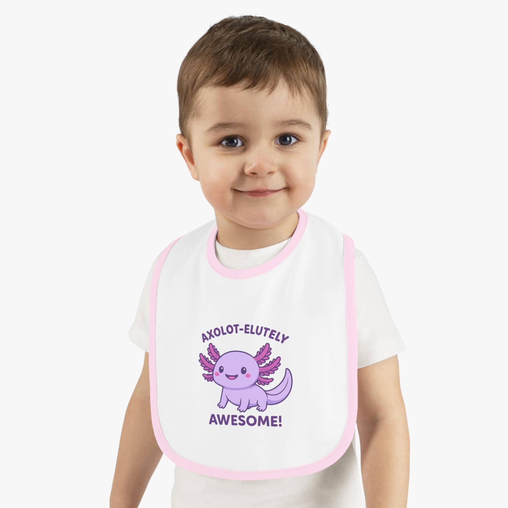 Cute Axolotl Baby Bib - Perfect For Newborns, Showers, Toddler Meals, Fun Feeding Accessories, Unique Gifts von Etsy - PapaKaracho