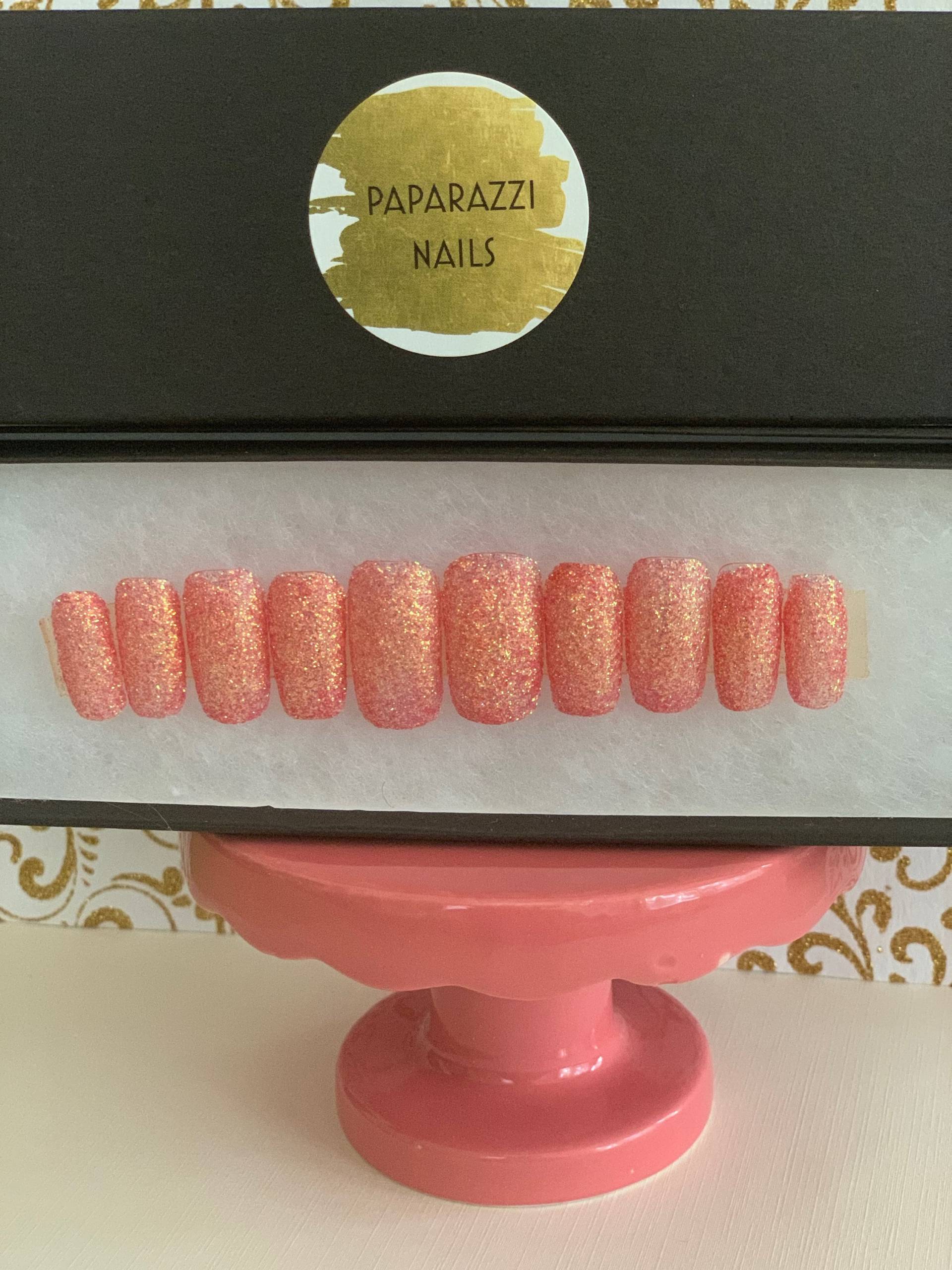 Handbemalte Erdbeer-Shortcake-Press-On-Nägel, Komplettset Handbemalte Erdbeer-Shortcake-Press-On-Nägel, Komplettset von Etsy - Paparazzinails
