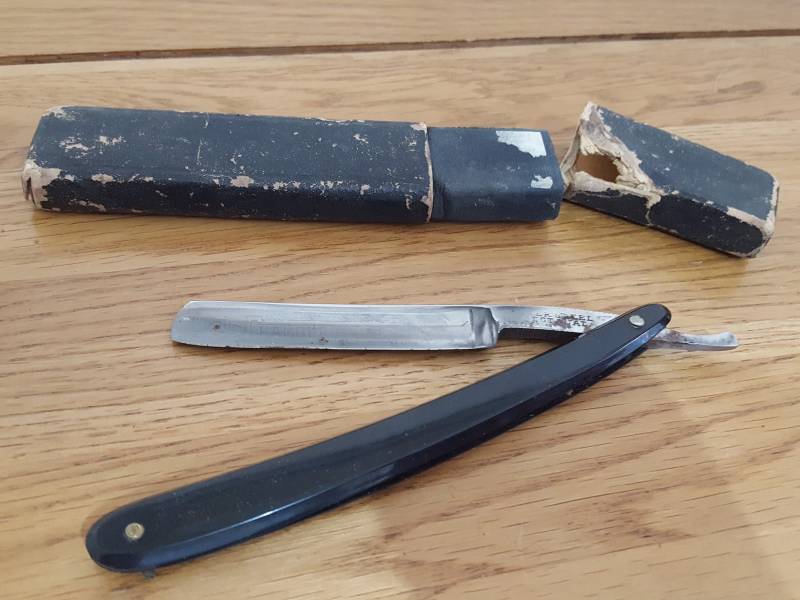 Vintage Edelstahl Rasiermesser, Halsausschnitt, Herrenpflege, Barbershop, Nassrasur von Etsy - PastNFutureUK