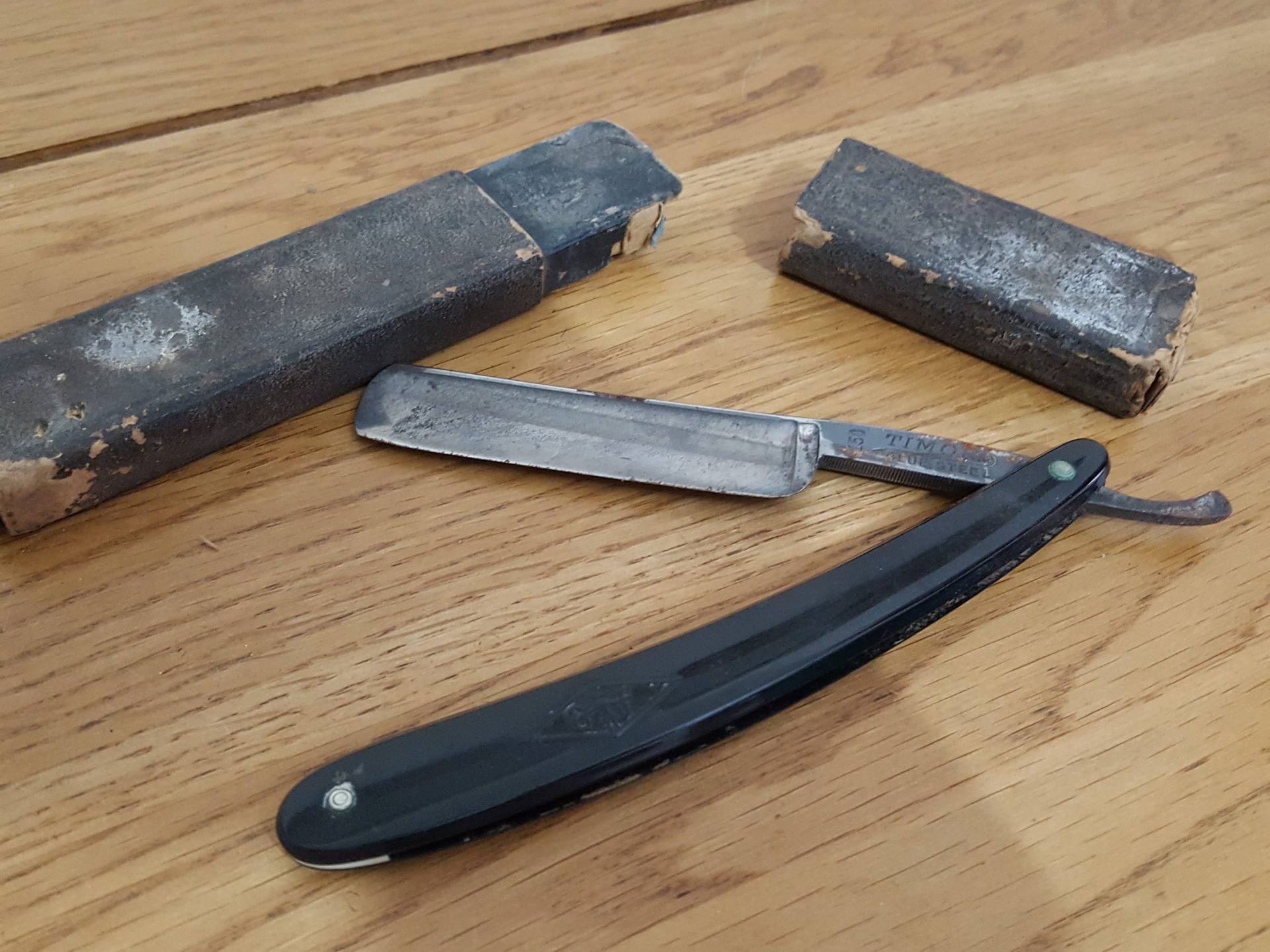 Vintage Giesen & Forsthoff Rasiermesser, Stahl Stahlblau, Solingen Cut Throat, Rasieraccessoire, Barbershop von Etsy - PastNFutureUK
