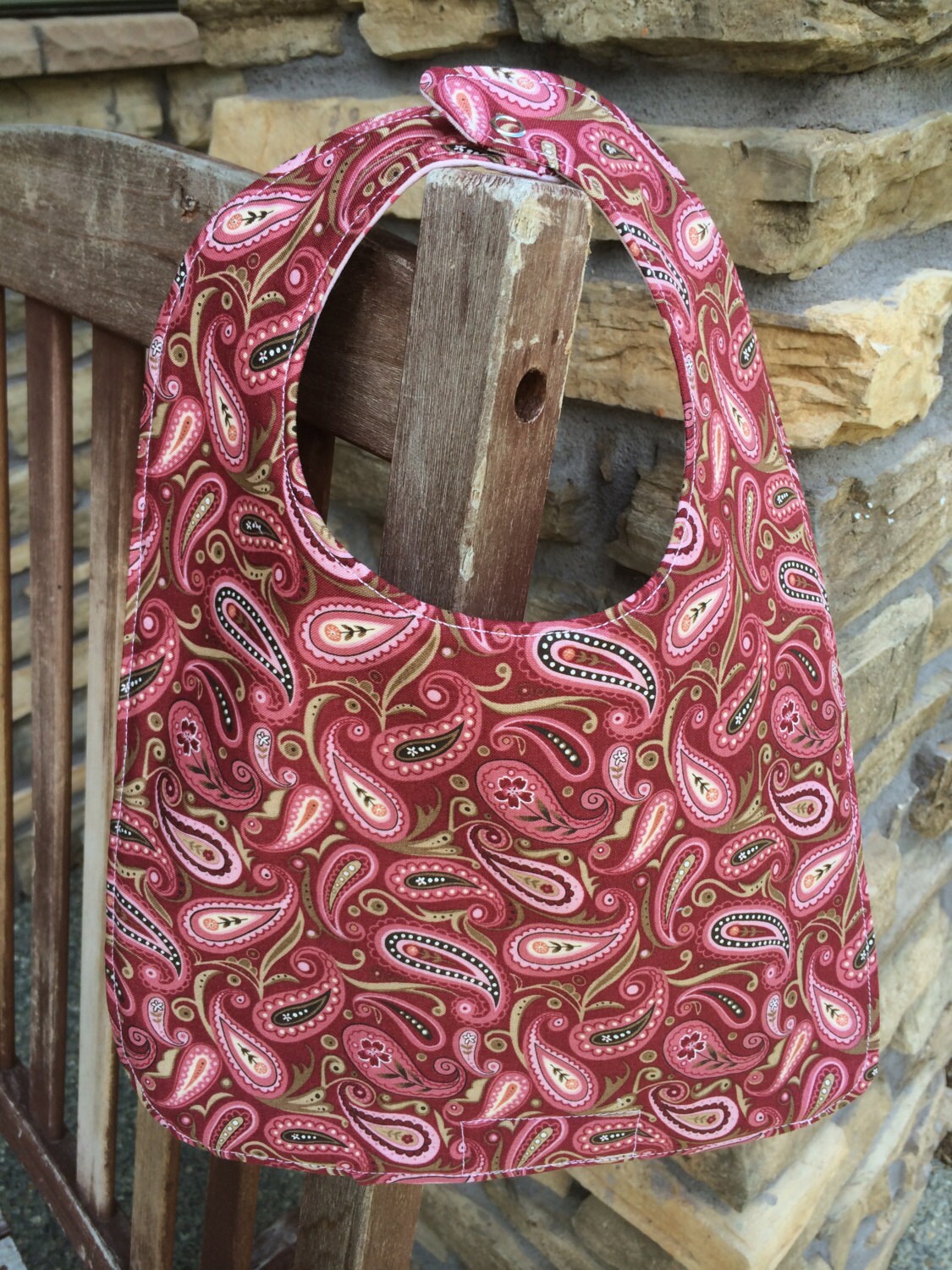 Klein Oder Neugeborenes Lätzchen Burgundy Paisley, Personalisierung Verfügbar von Etsy - PathfinderGifts