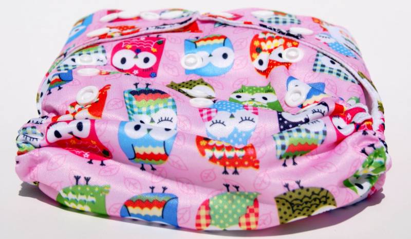 Neue Patoo Eine Größe Passt Alle Reusable Snap Tasche Tuch Windel - Rosa Eule von Etsy - Patoobaby
