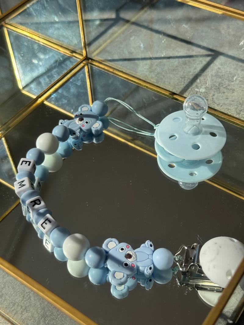 Personalisierte Schnullerkette von Etsy - Pearlsbyesma