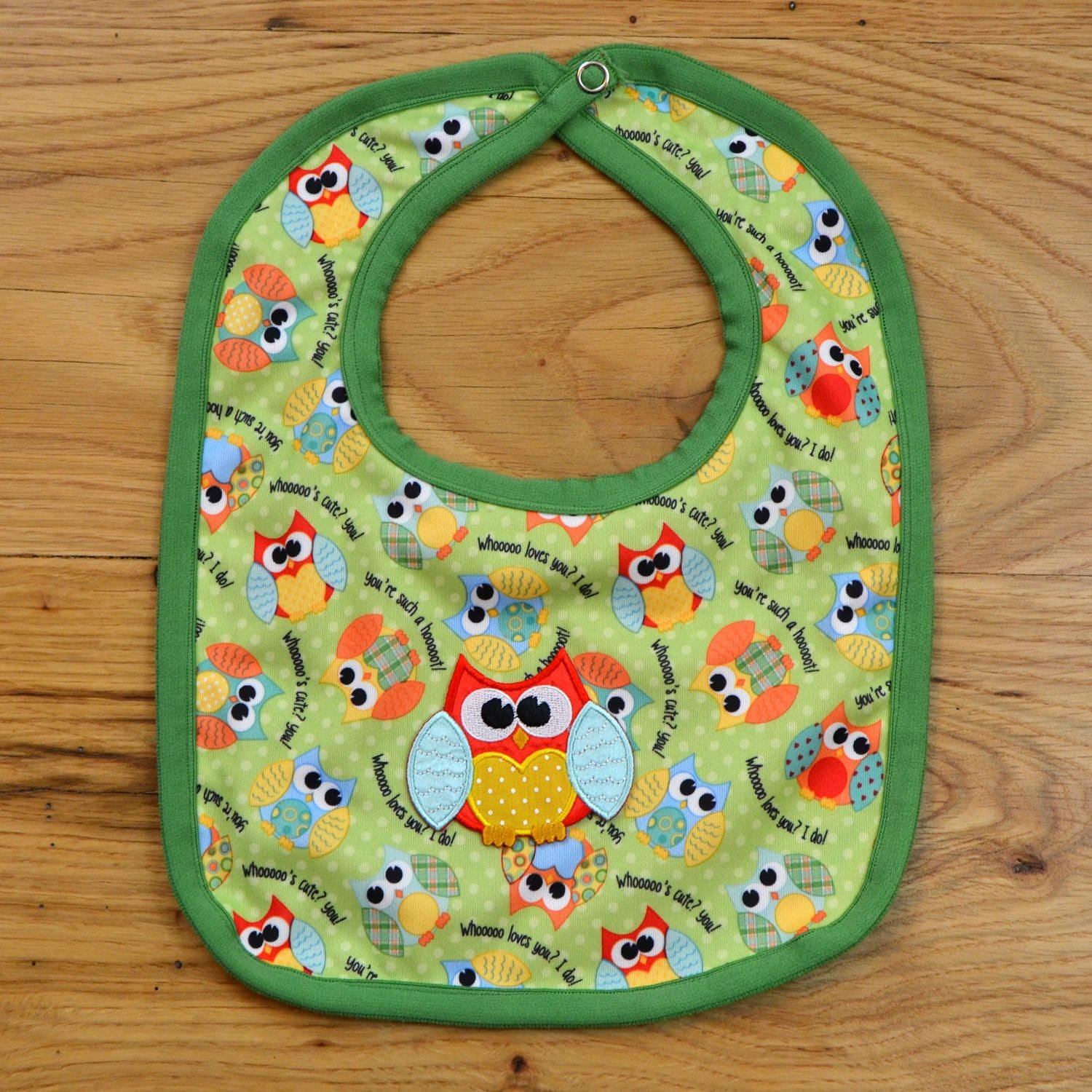 Eule-Baby-Lätzchen, Wasserfeste Lätzchen von Etsy - PeeWeeBaby