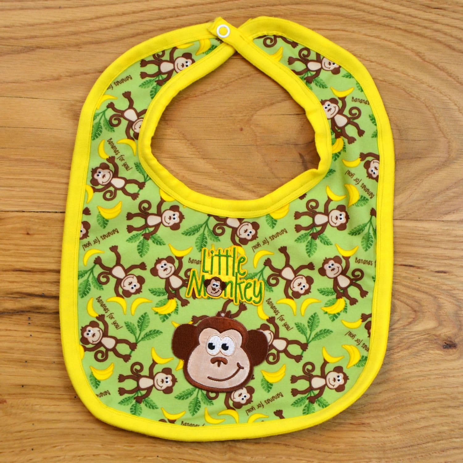 Jungen Baby Lätzchen, Affe Wasserfeste Lätzchen von Etsy - PeeWeeBaby